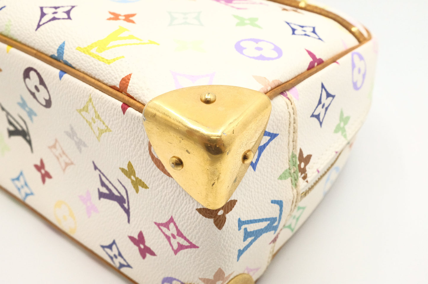 Louis Vuitton Trouville in White Multicolor Canvas