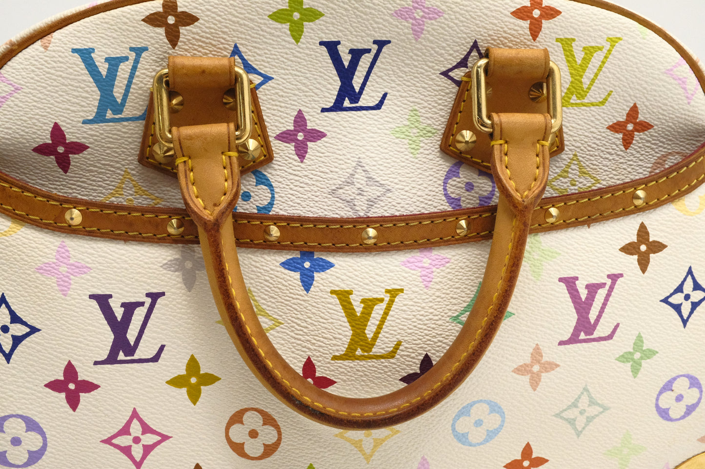 Louis Vuitton Trouville in White Multicolor Canvas