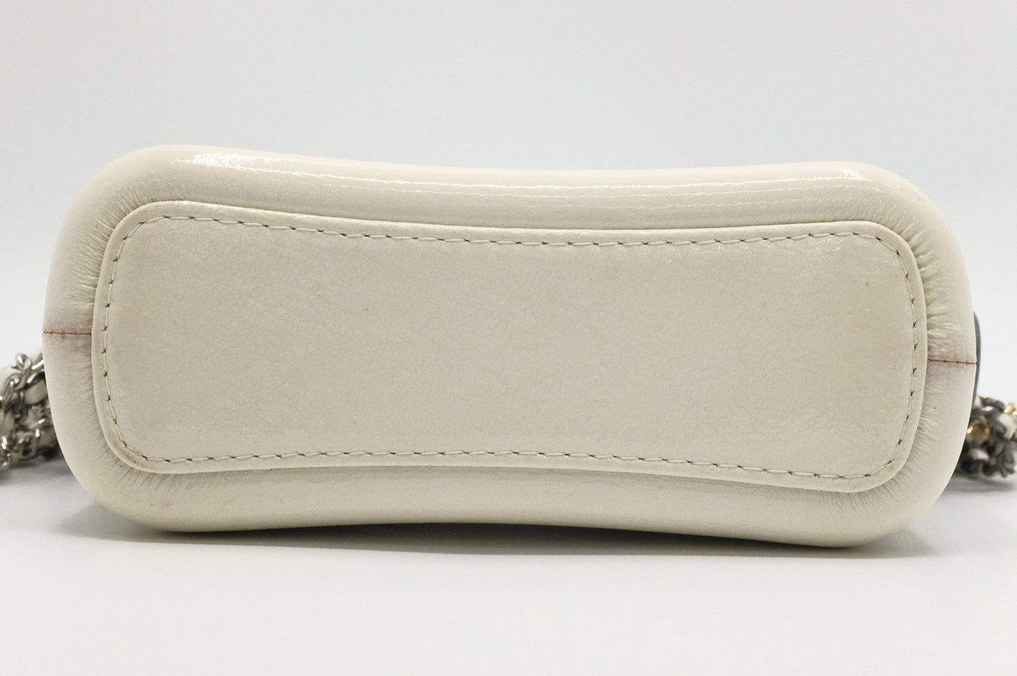 Chanel Small Gabrielle Hobo Bag in White Leather