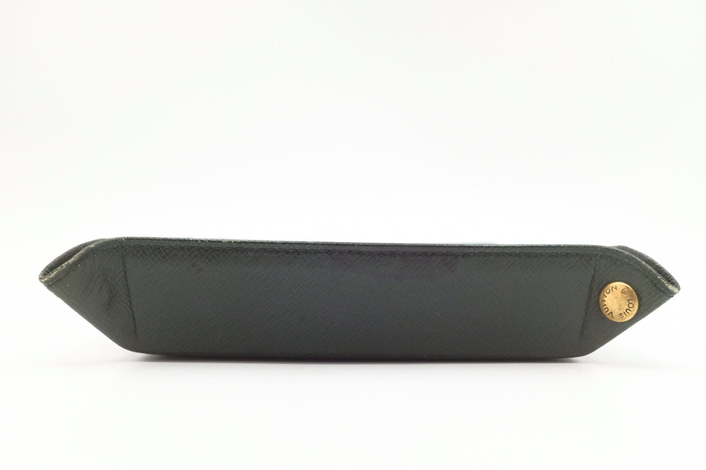 Louis Vuitton Jewelry Tray in Green Taiga Leather