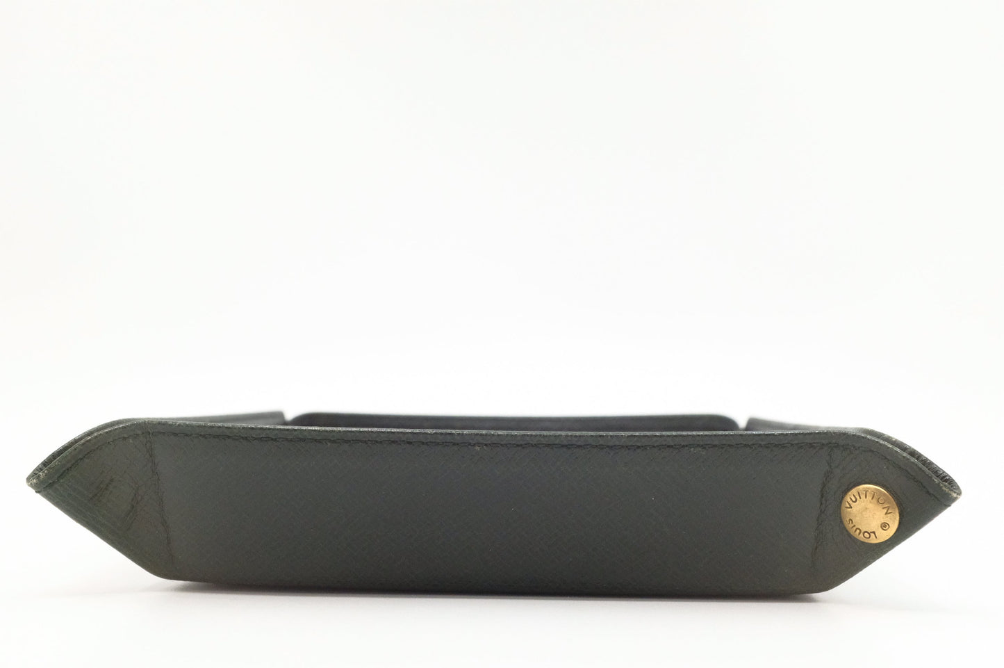 Louis Vuitton Jewelry Tray in Green Taiga Leather