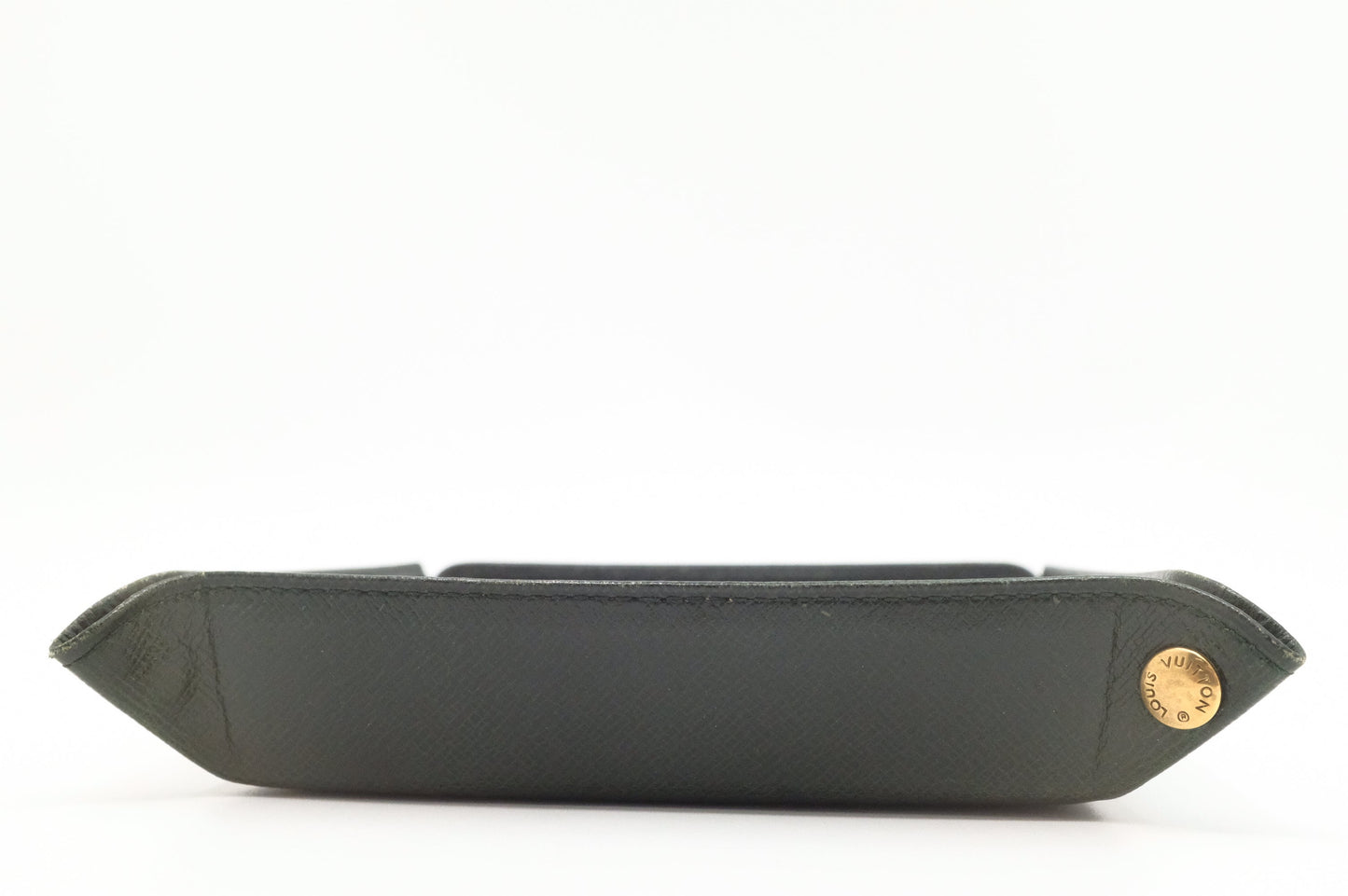 Louis Vuitton Jewelry Tray in Green Taiga Leather