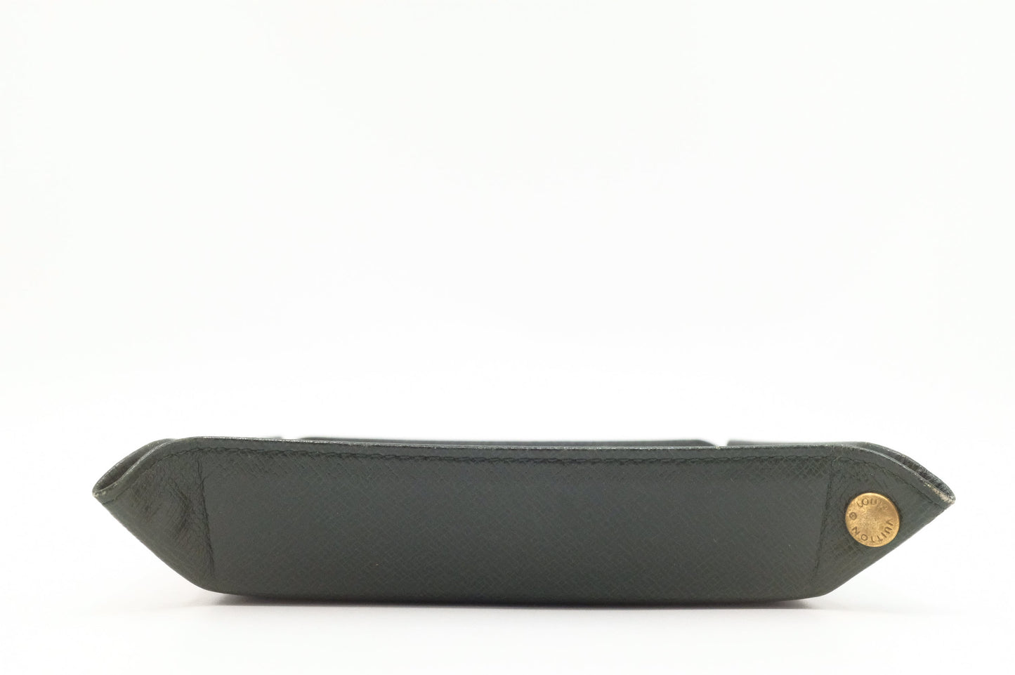 Louis Vuitton Jewelry Tray in Green Taiga Leather