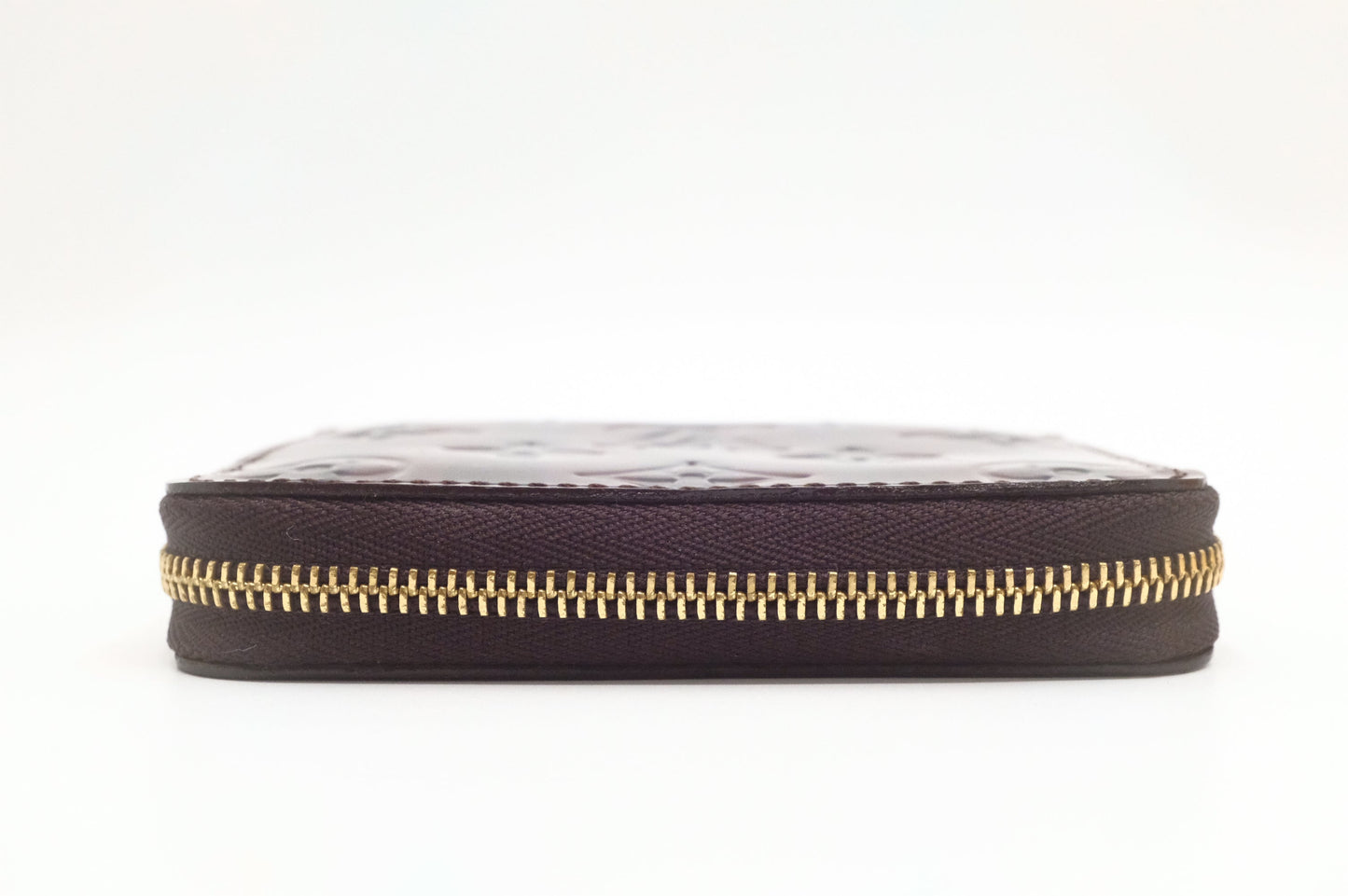 Louis Vuitton Zippy Coin Purse in Amarante Rayures Vernis Leather