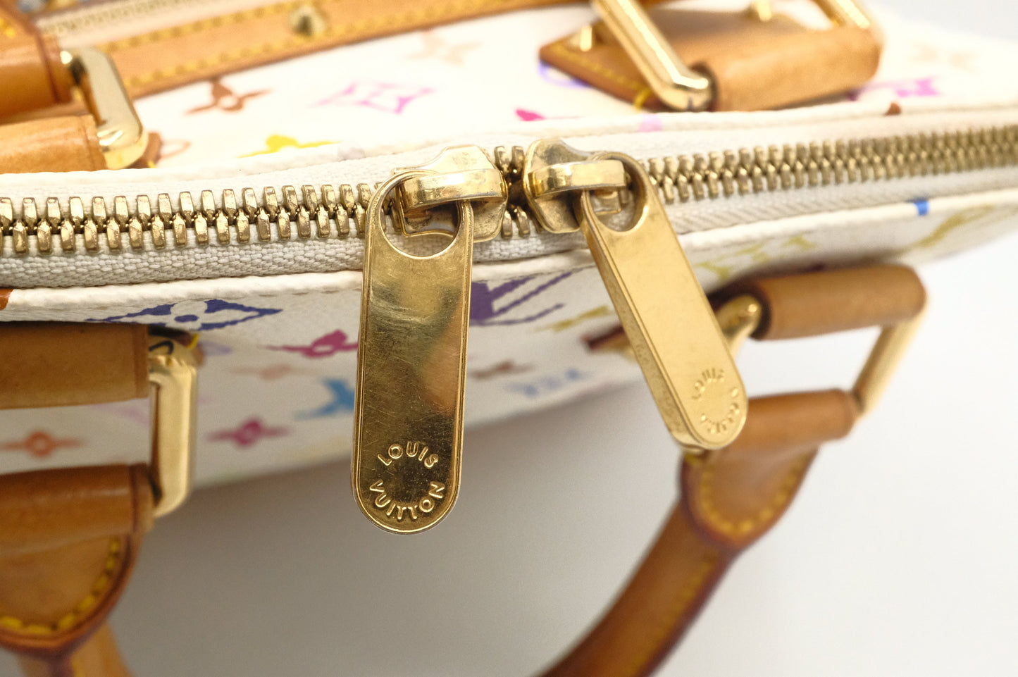 Louis Vuitton Alma PM in White Multicolor Monogram Canvas