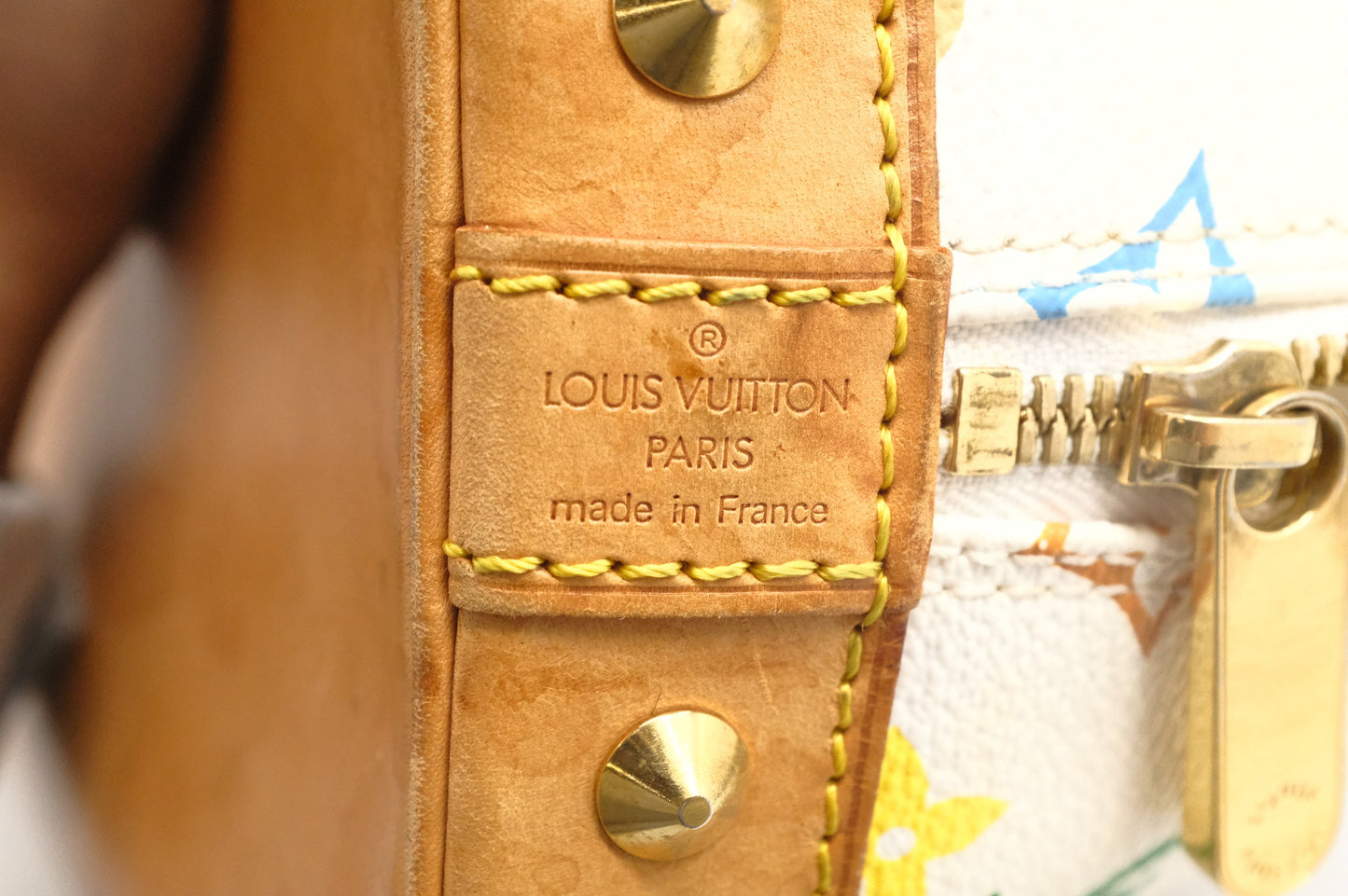Louis Vuitton Alma PM in White Multicolor Monogram Canvas
