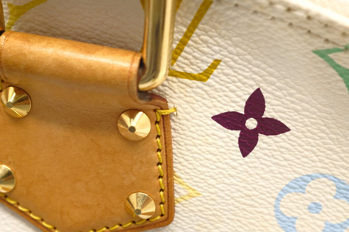 Louis Vuitton Alma PM in White Multicolor Monogram Canvas