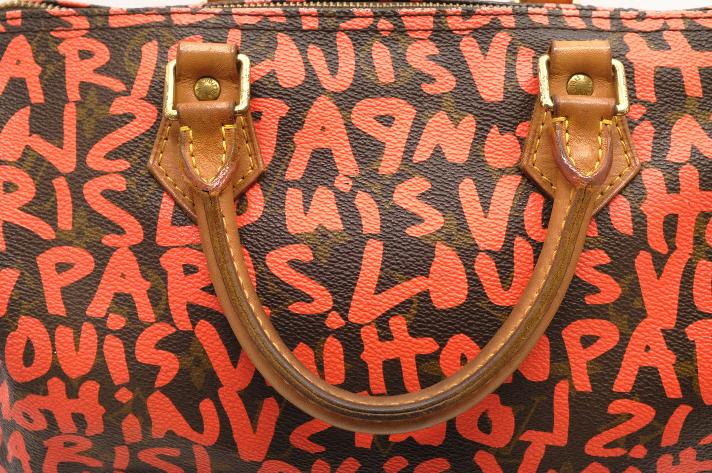 Louis Vuitton x Stephen Sprouse Speedy 30 in Orange Graffiti Canvas