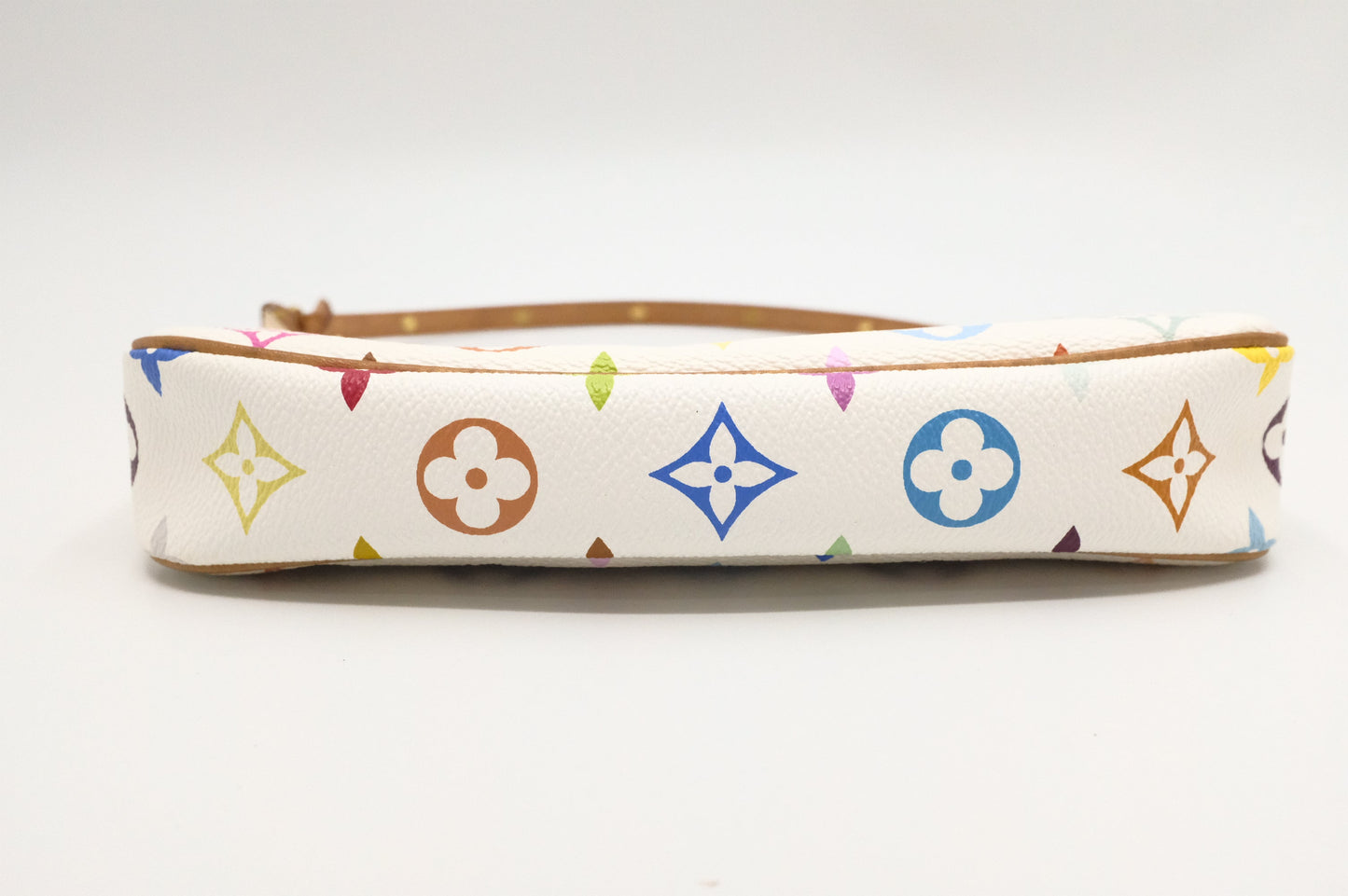 Louis Vuitton Pochette Accessoires in White Multicolor Monogram Canvas