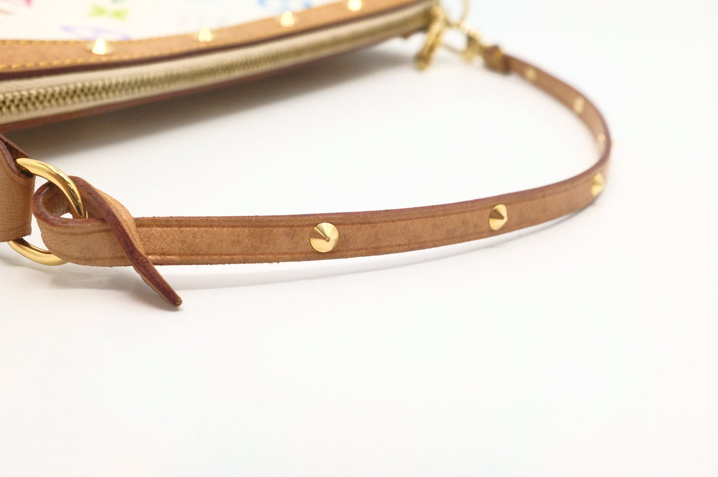 Louis Vuitton Pochette Accessoires in White Multicolor Monogram Canvas