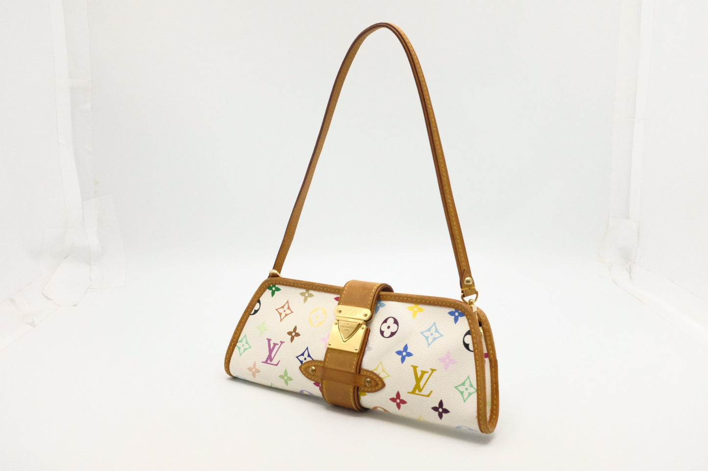 Louis Vuitton Shirley in White Multicolor Canvas