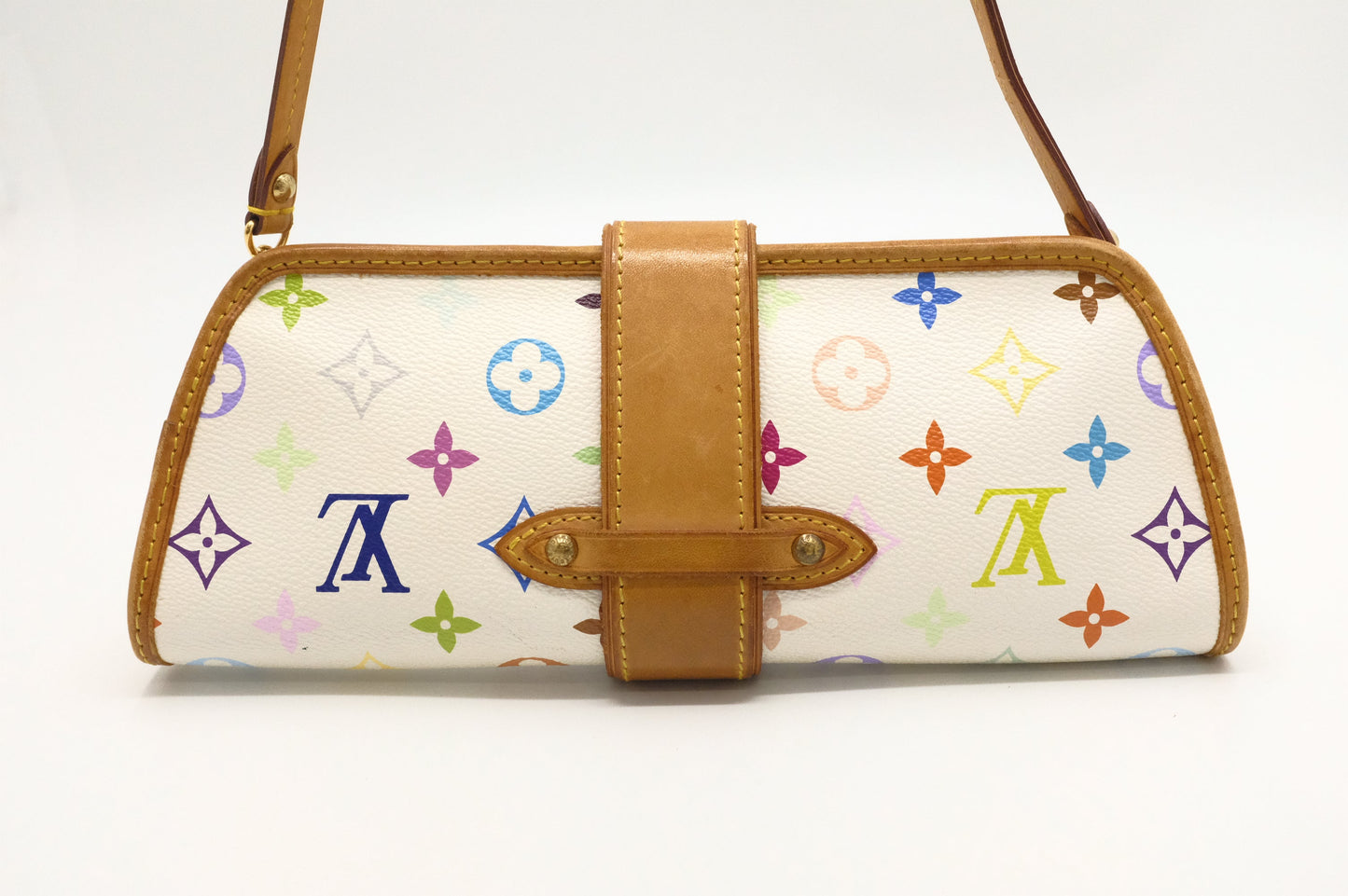Louis Vuitton Shirley in White Multicolor Canvas