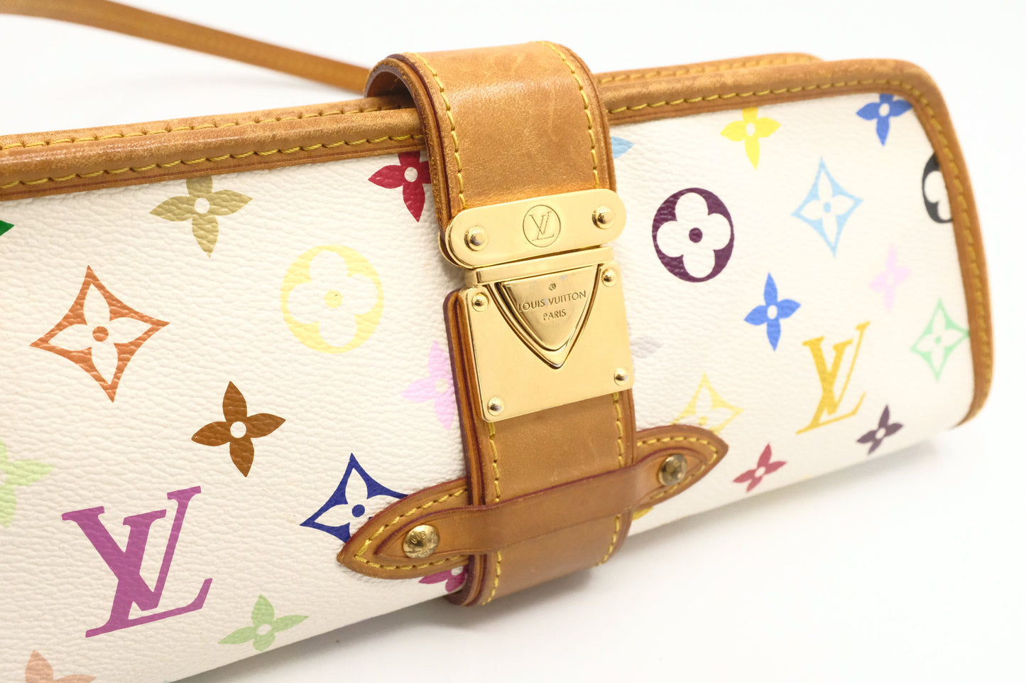 Louis Vuitton Shirley in White Multicolor Canvas