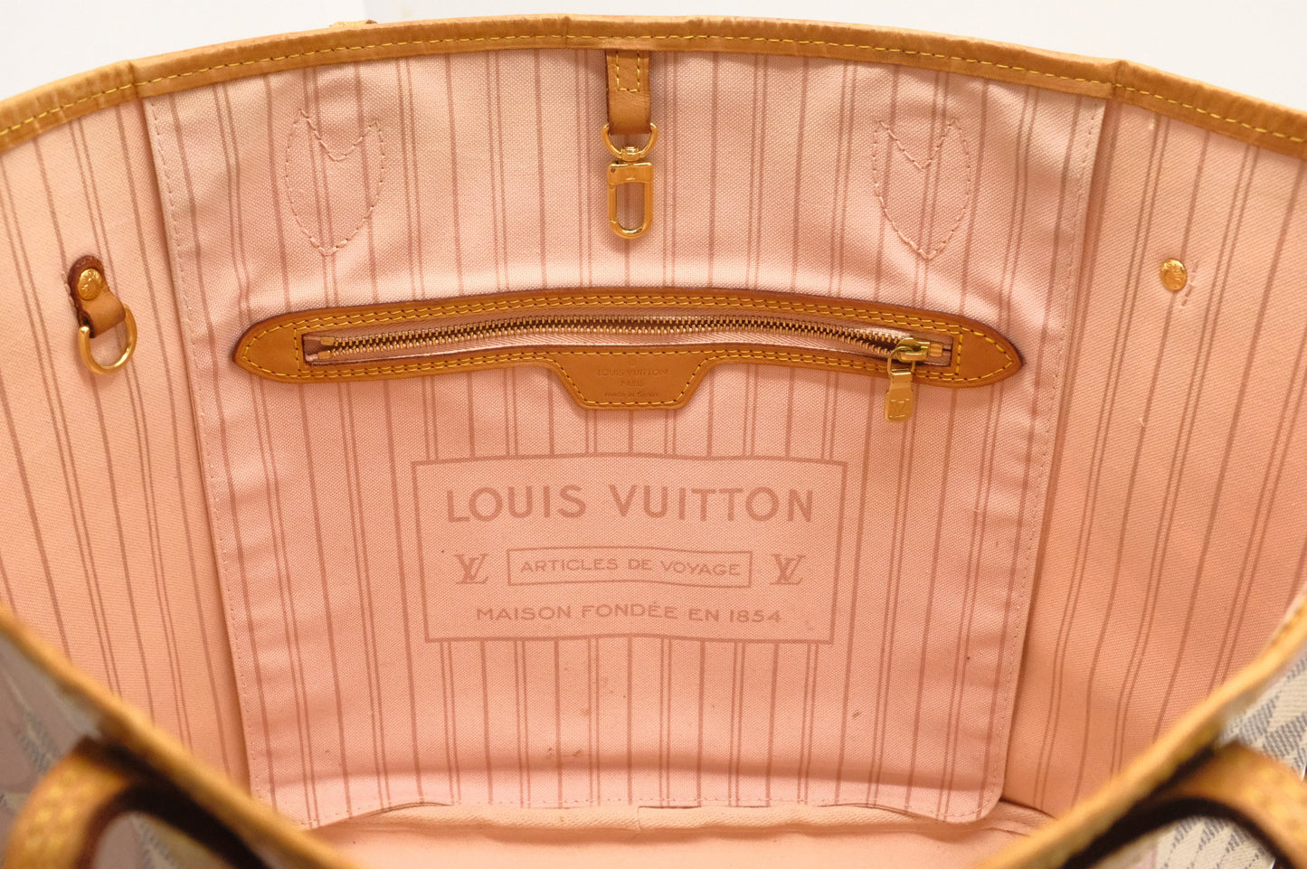 Louis Vuitton Neverfull MM in Tahitienne Damier Azur Canvas
