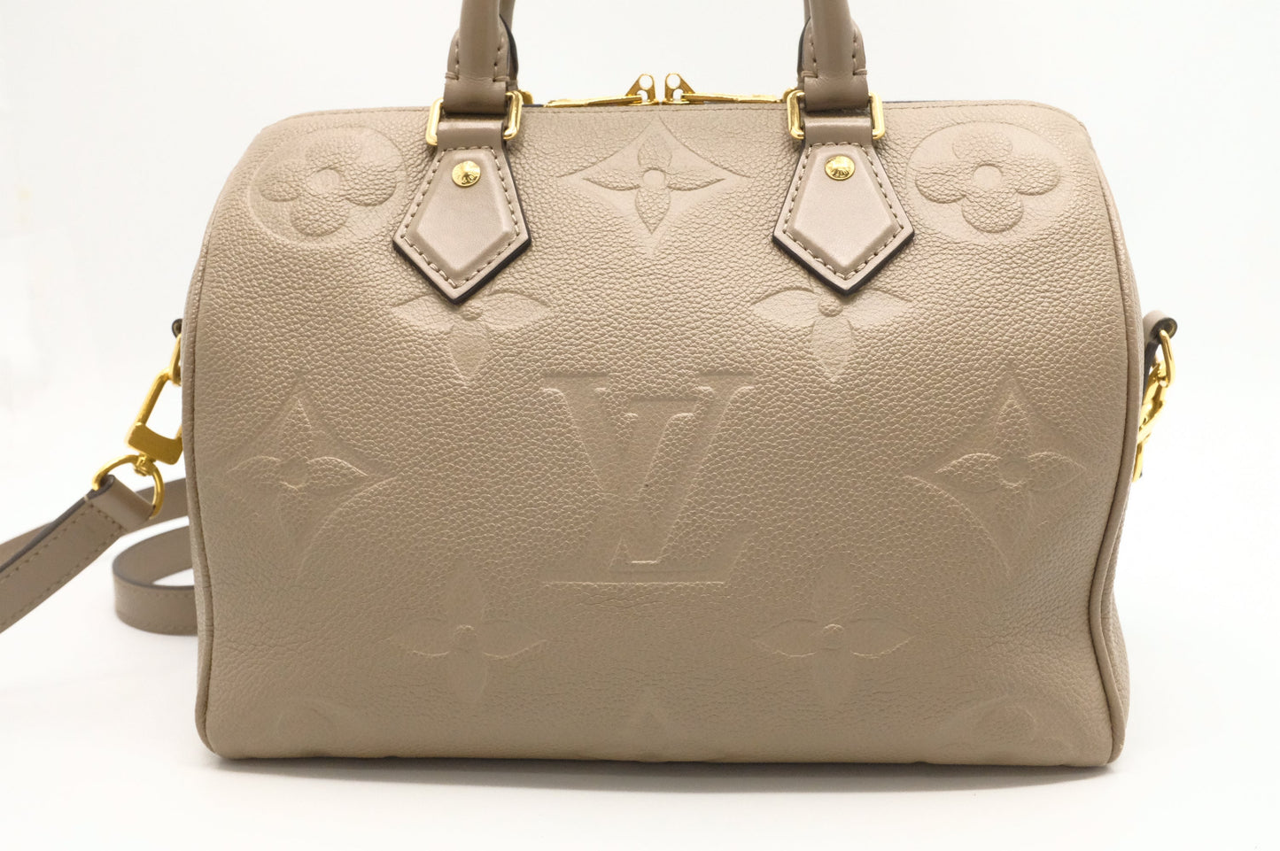 Louis Vuitton Speedy 25 Bandouliere in Turtledove Empreinte Leather