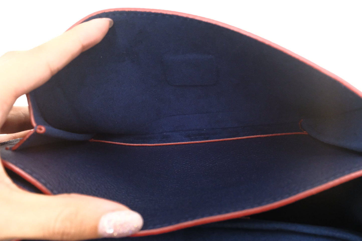 Louis Vuitton MyLockMe in Marine Rouge Leather