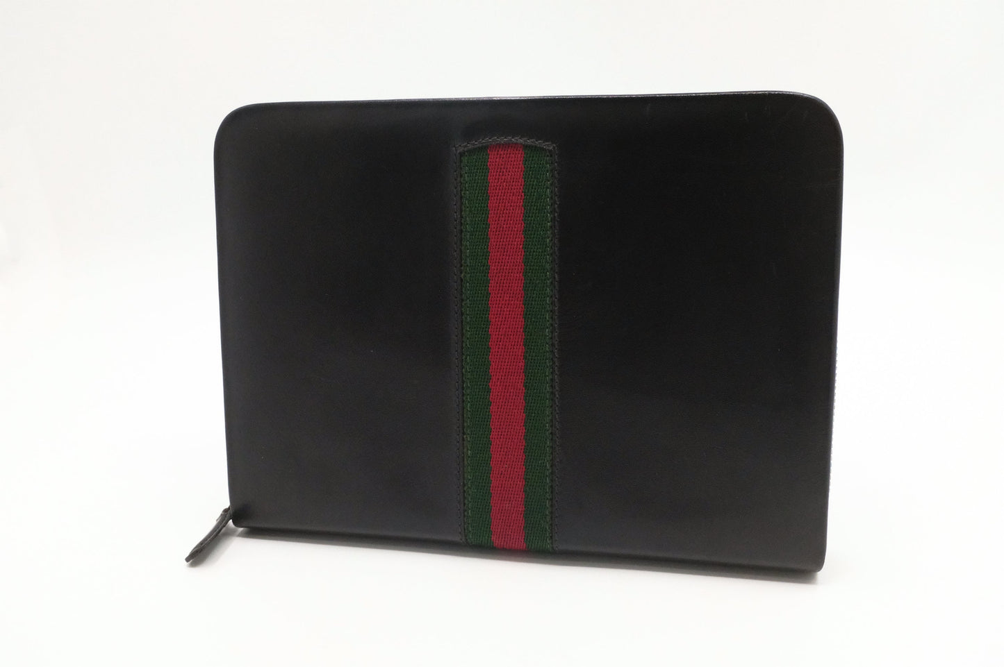Gucci Zipped Clutch in Black Leather
