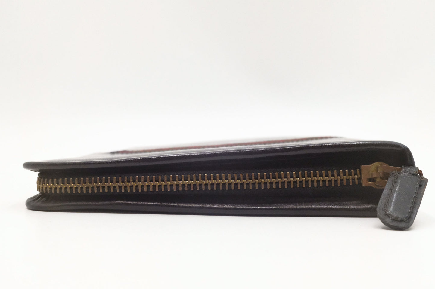 Gucci Zipped Clutch in Black Leather