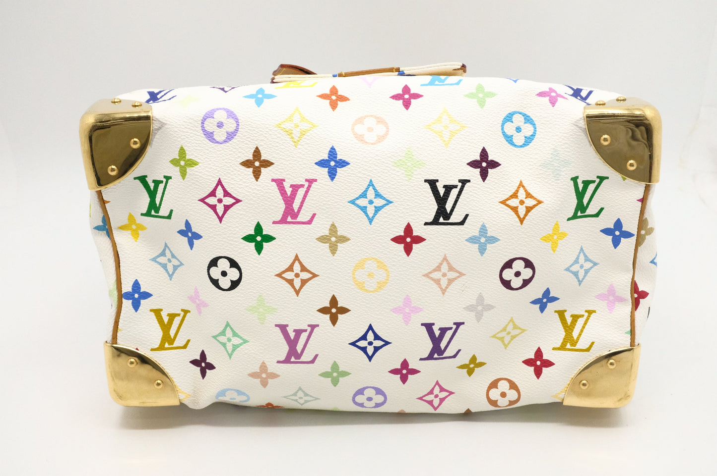 Louis Vuitton Speedy 30 in White Multicolor Monogram Canvas