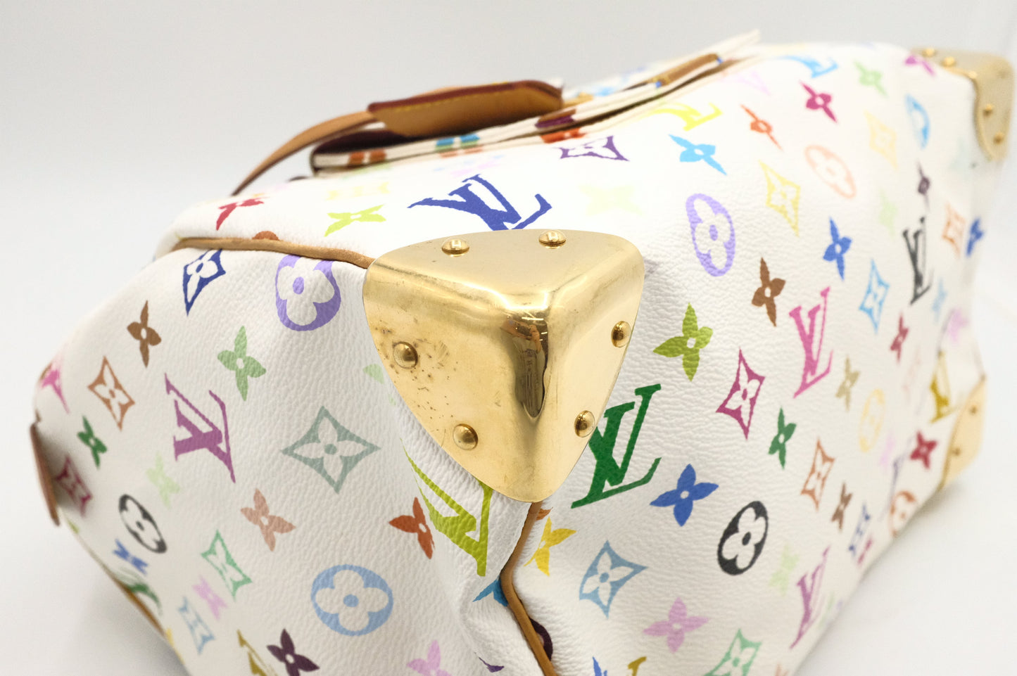 Louis Vuitton Speedy 30 in White Multicolor Monogram Canvas