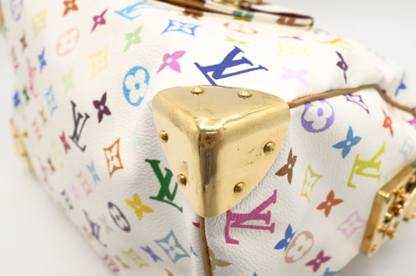 Louis Vuitton Speedy 30 in White Multicolor Monogram Canvas