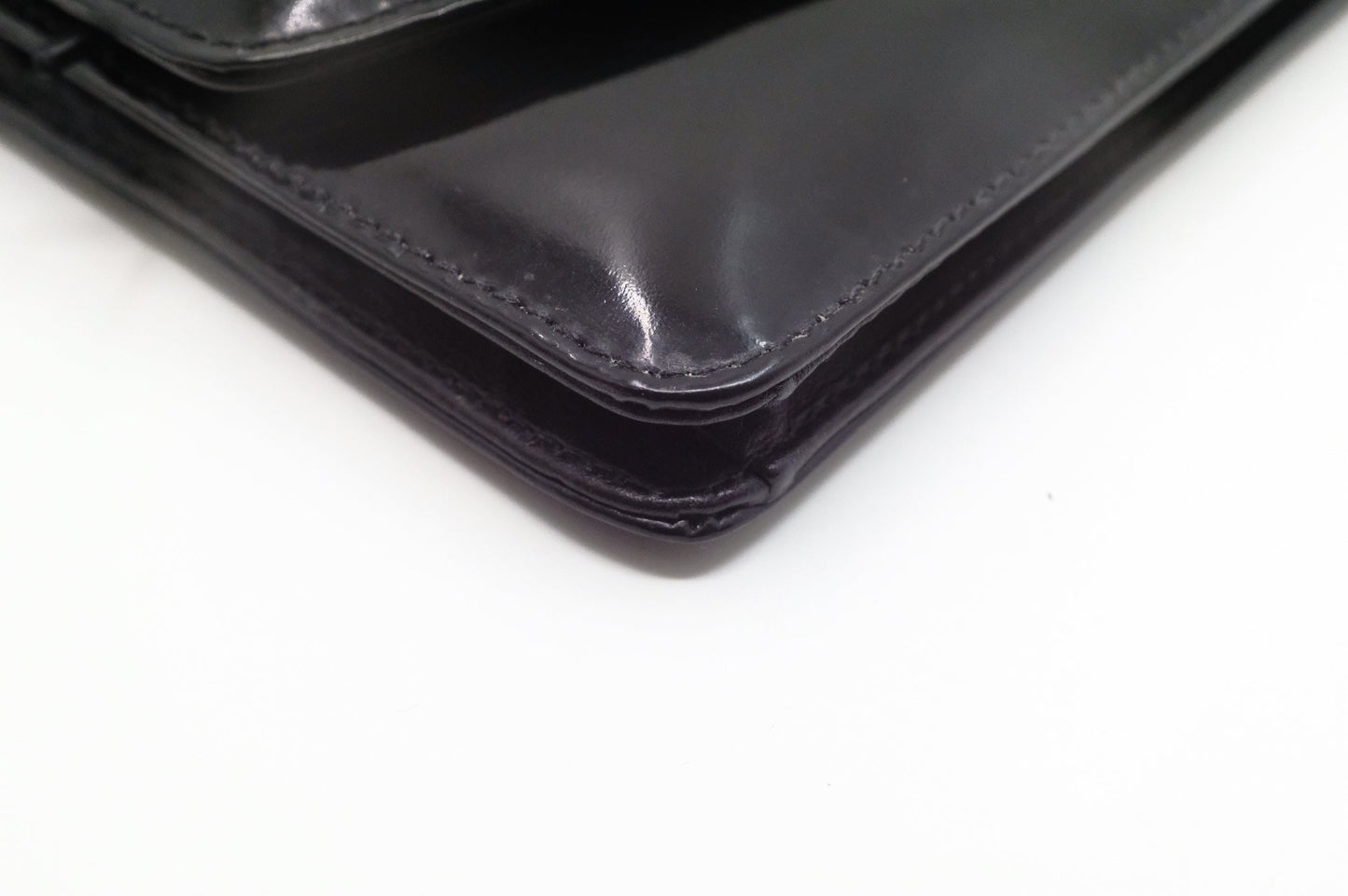 Chanel Wallet on Chain in Black Patent Leather