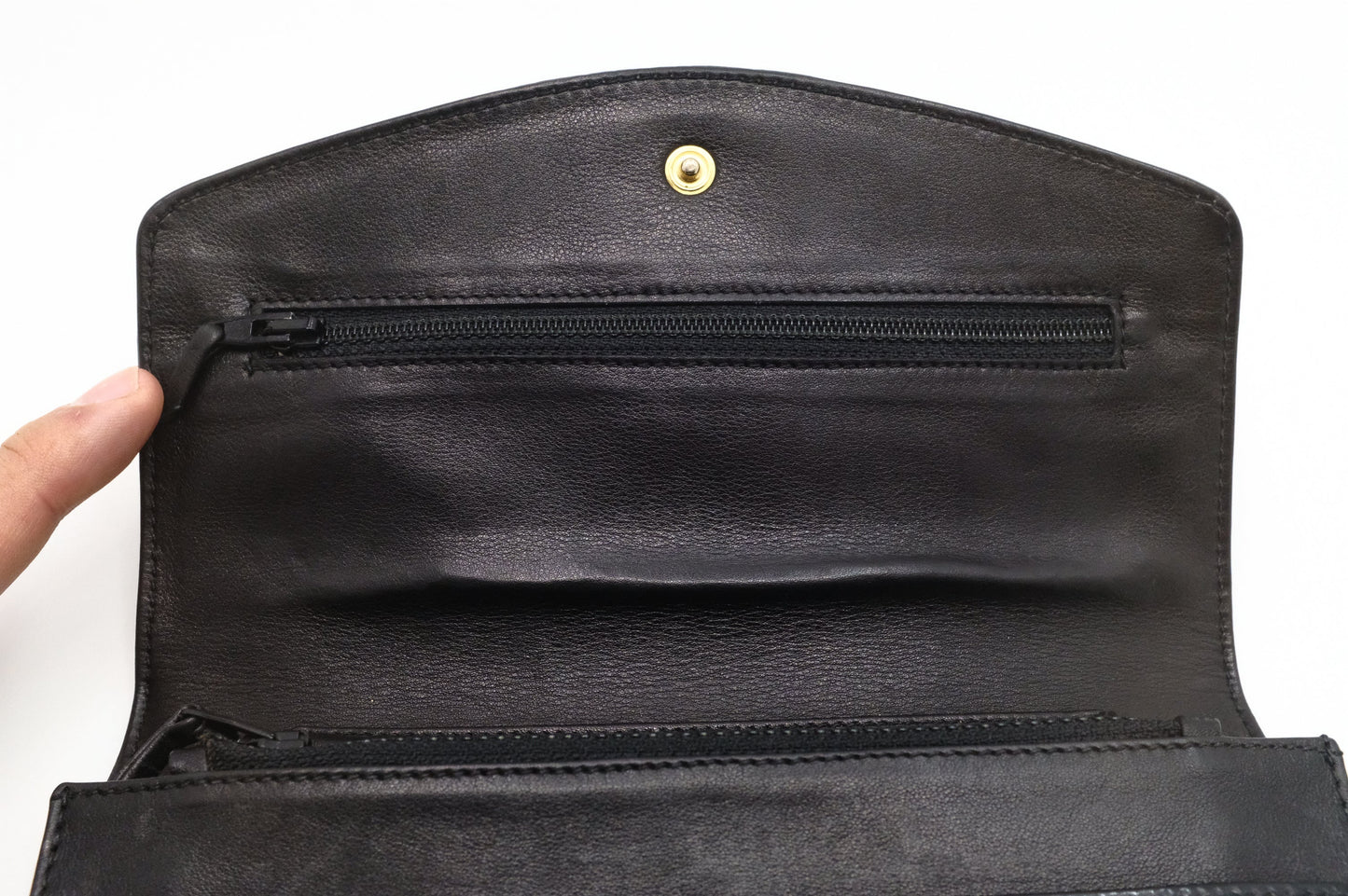 Chanel Wallet on Chain in Black Patent Leather