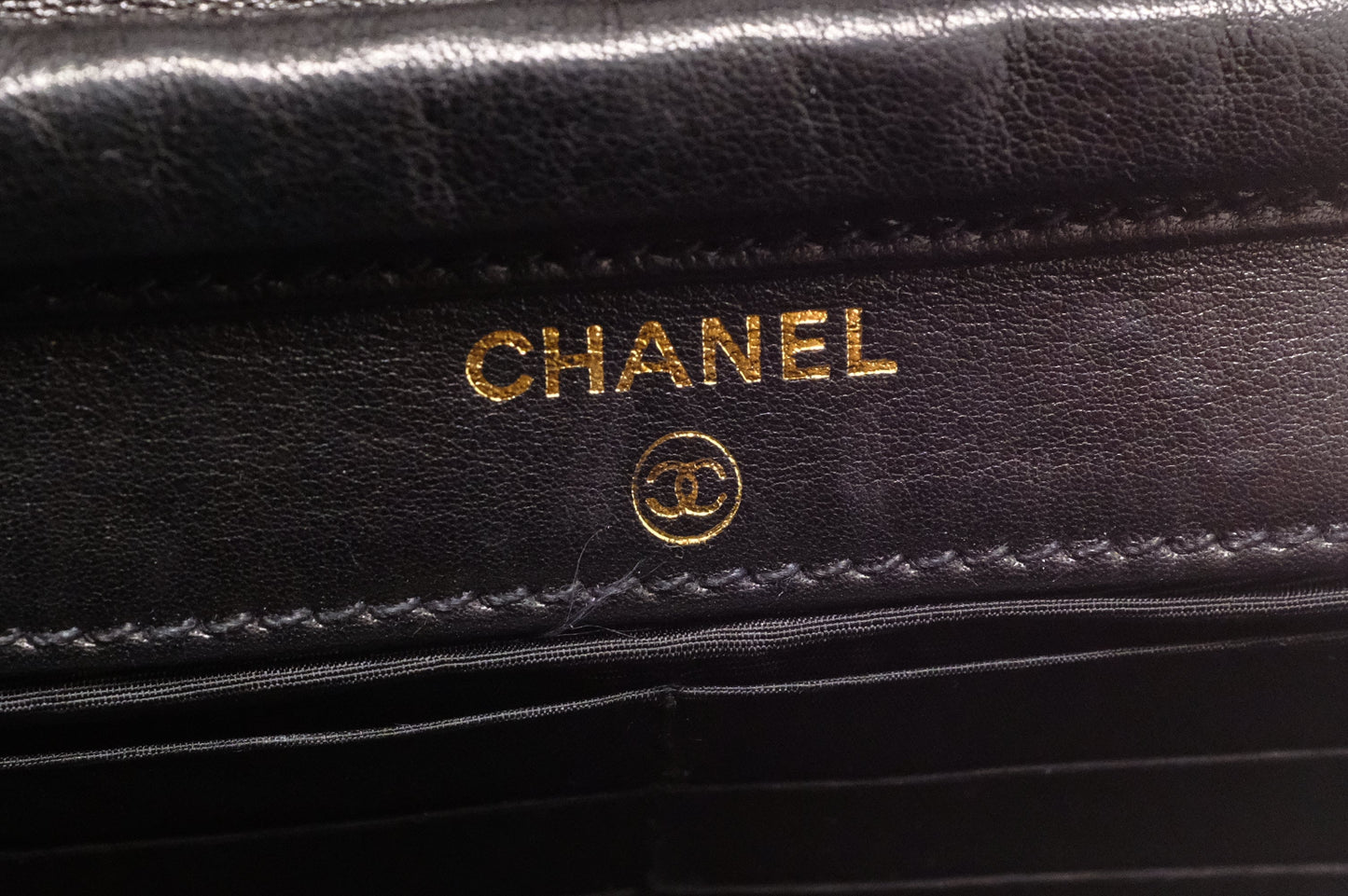 Chanel Wallet on Chain in Black Patent Leather