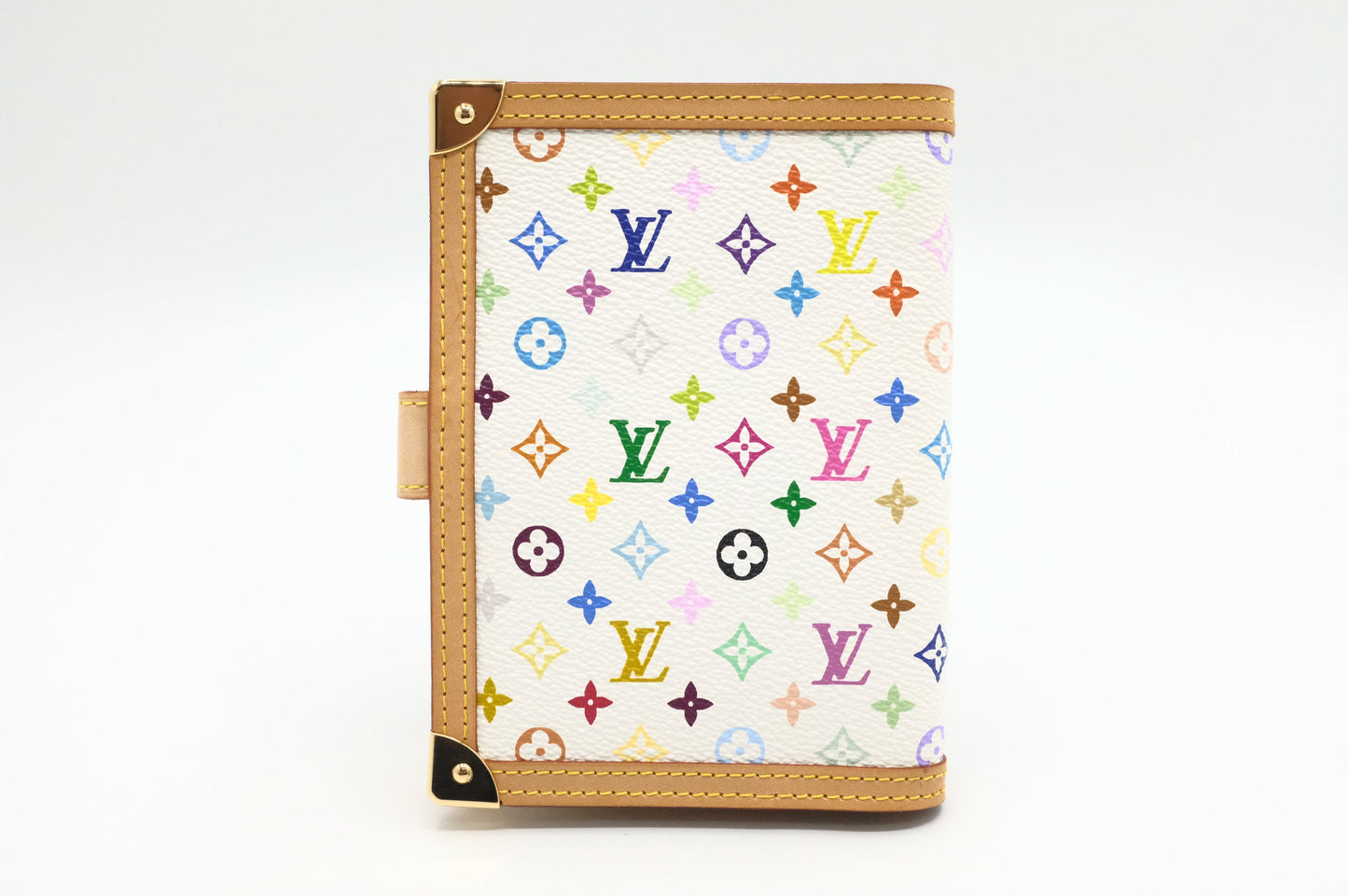 Louis Vuitton Agenda PM in White Multicolor Monogram Canvas