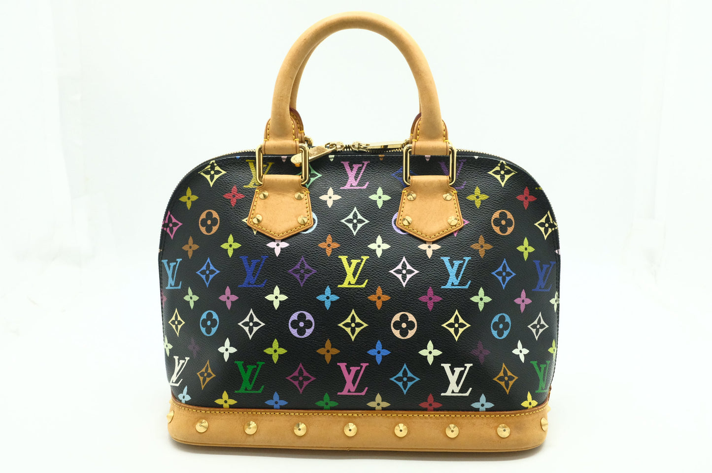 Louis Vuitton Alma in Black Multicolor Canvas