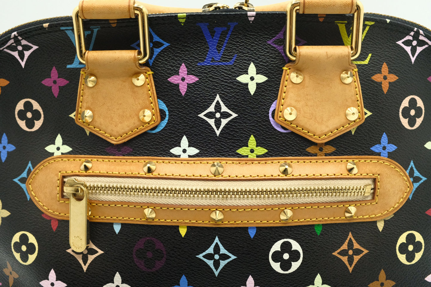 Louis Vuitton Alma in Black Multicolor Canvas