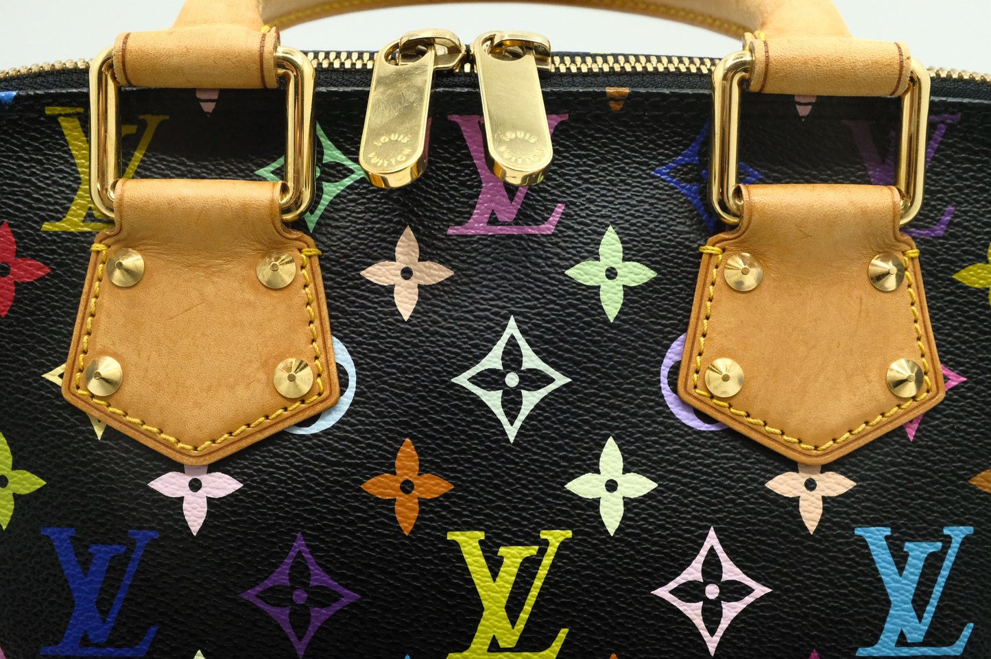 Louis Vuitton Alma in Black Multicolor Canvas