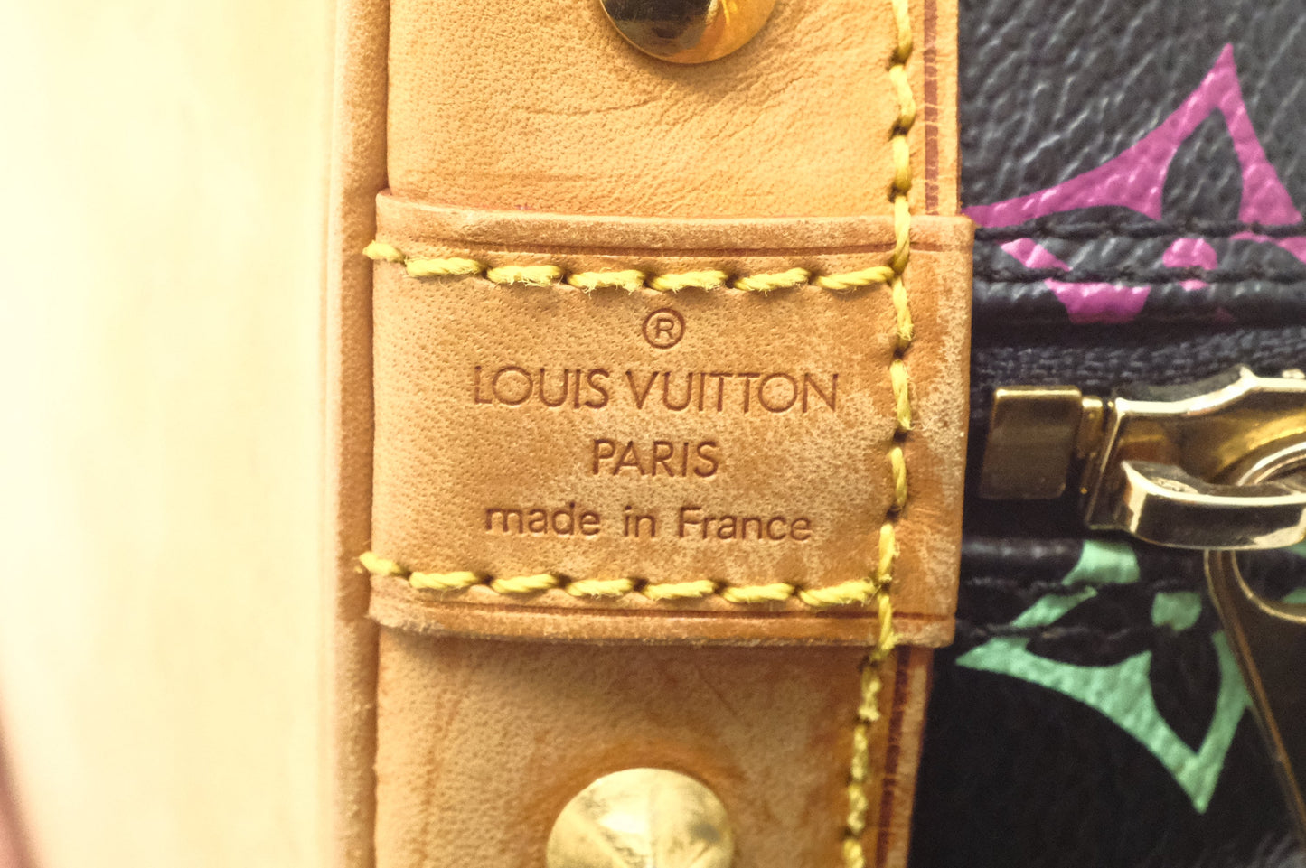 Louis Vuitton Alma in Black Multicolor Canvas
