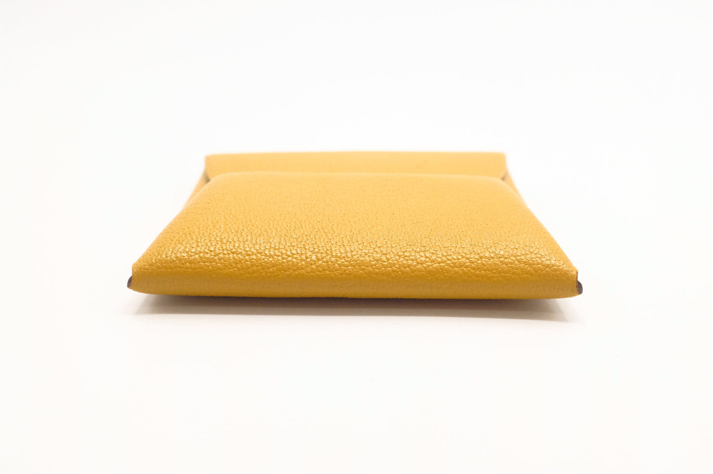 Hermes Bastia Coin Case in Yellow Epsom Leather