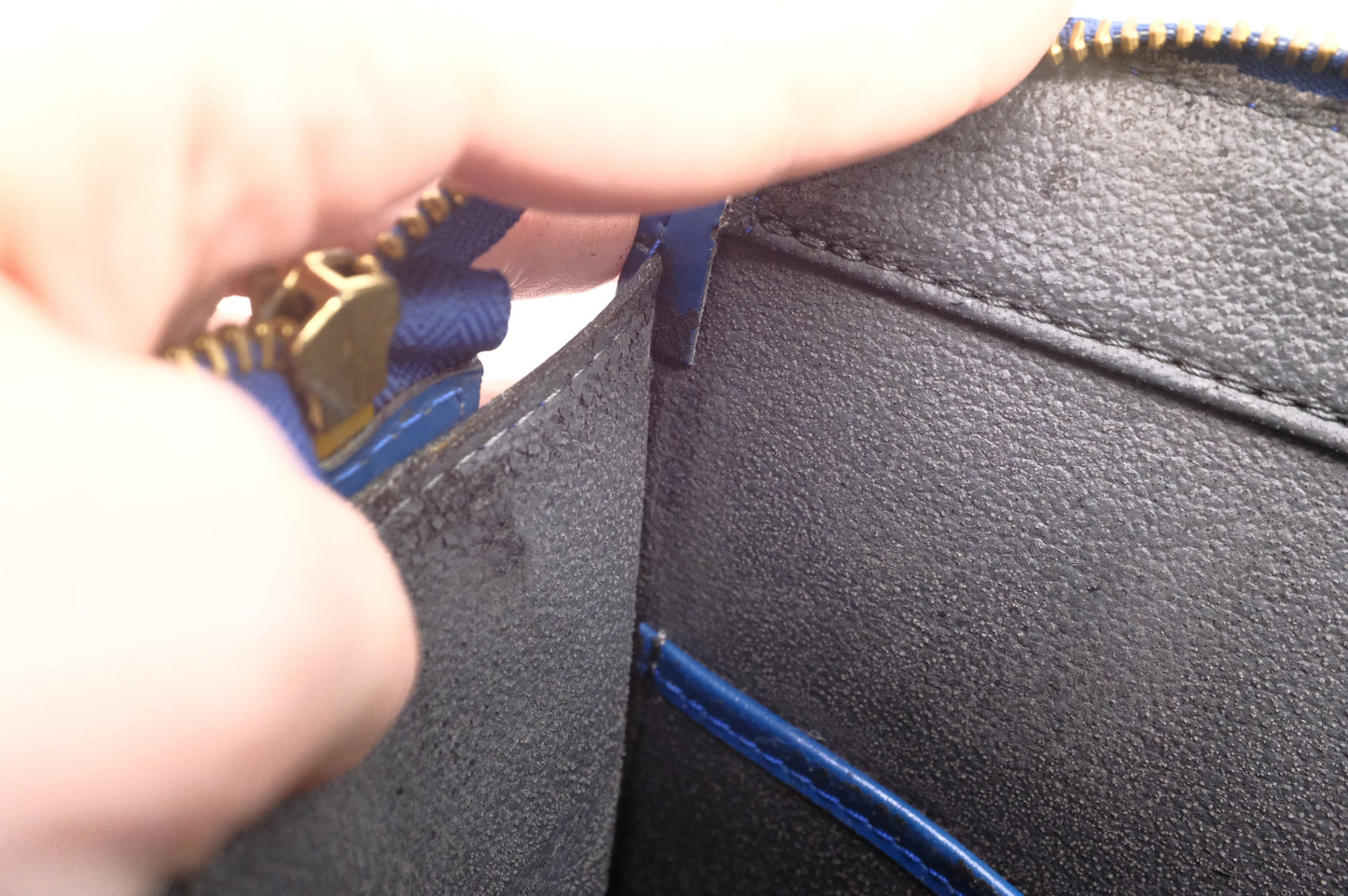 Louis Vuitton Riviera in Blue Epi Leather
