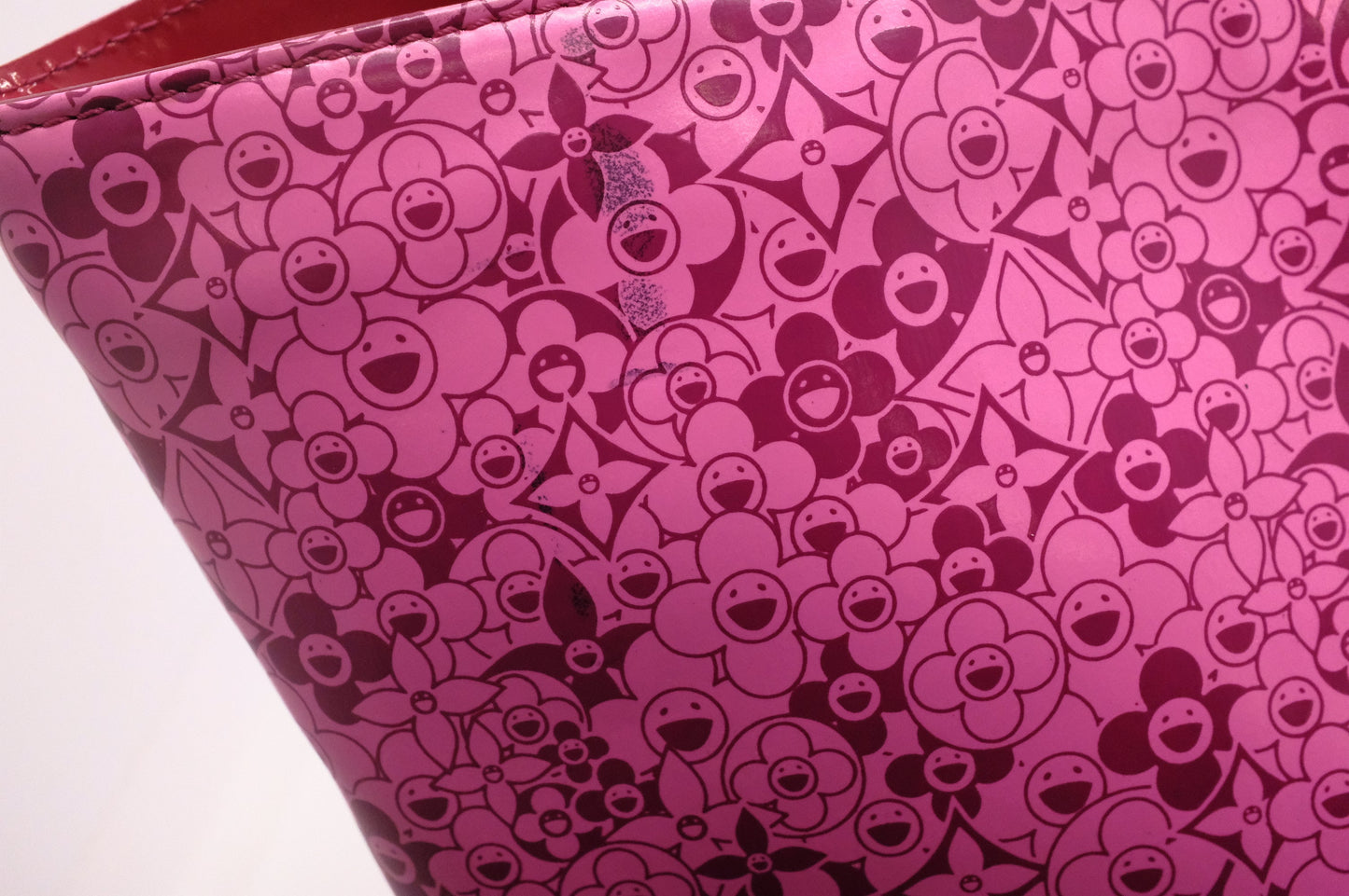 Louis Vuitton Cosmic Blossom Tote in Pink Vinyl Canvas