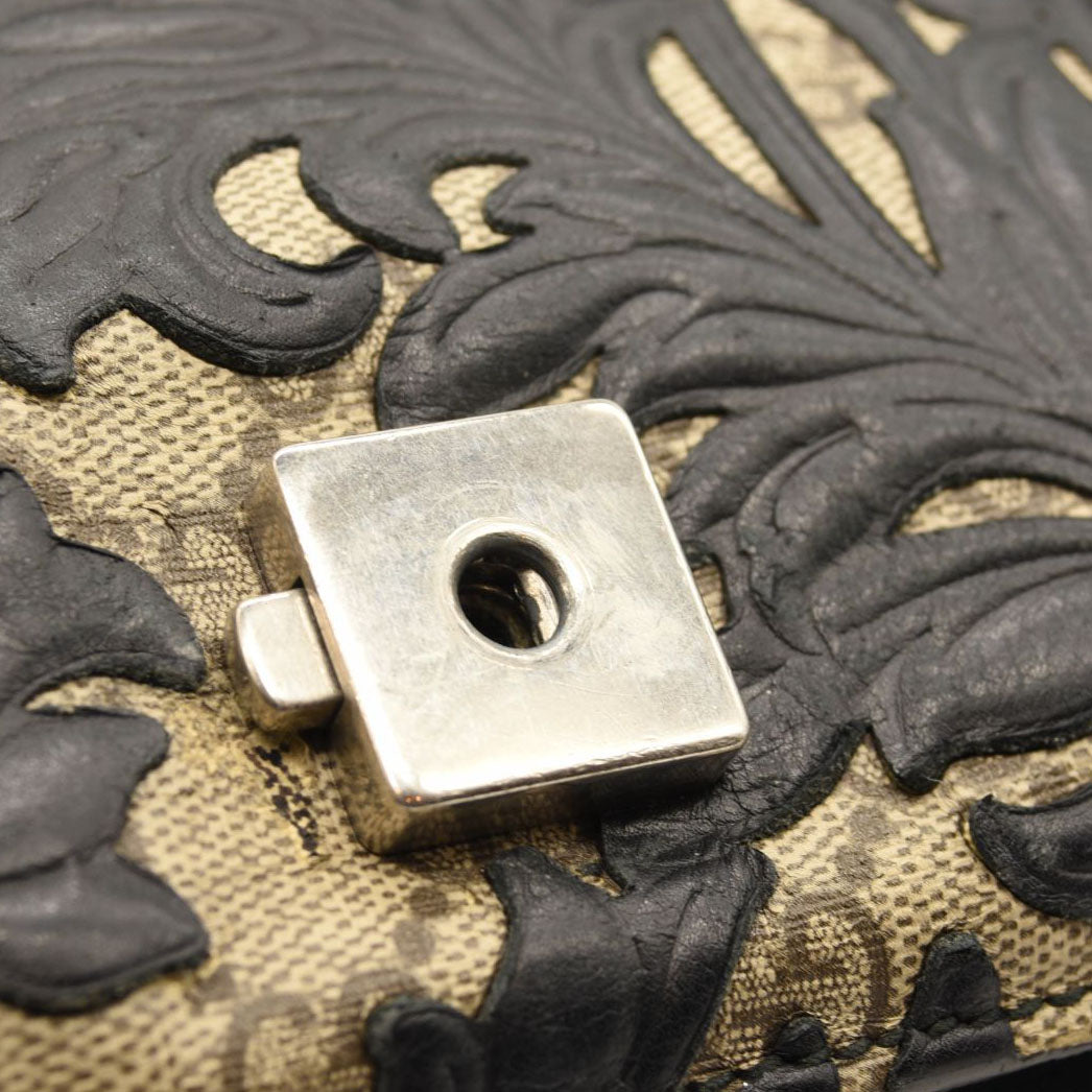Gucci Dionysus Shoulder Bag GG Supreme Arabesque Medium Black/Beige