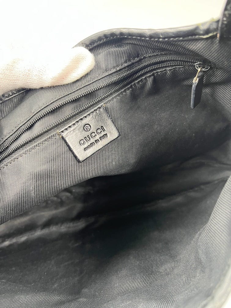 Vintage Gucci Jackie Bag - Black Canvas