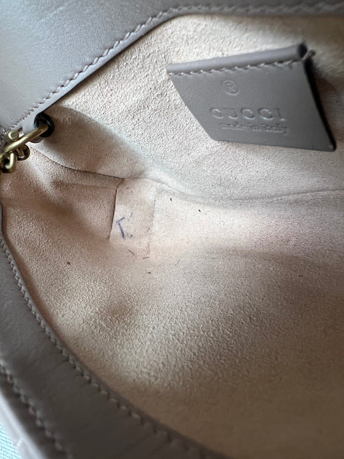 Gucci GG Dusty Pink Marmont Super Mini Shoulder Bag
