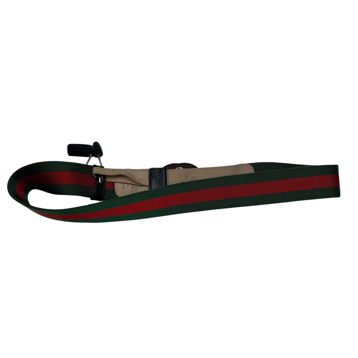 Belt Luxury Designer By Gucci In Black & Green