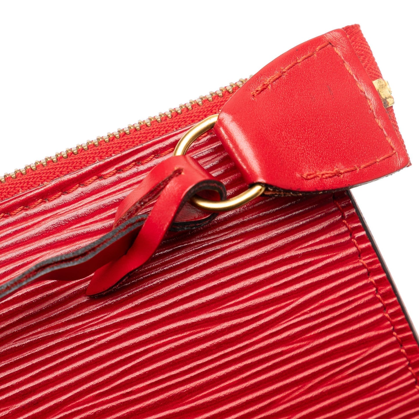 Red Louis Vuitton Epi Pochette Accessoires Shoulder Bag