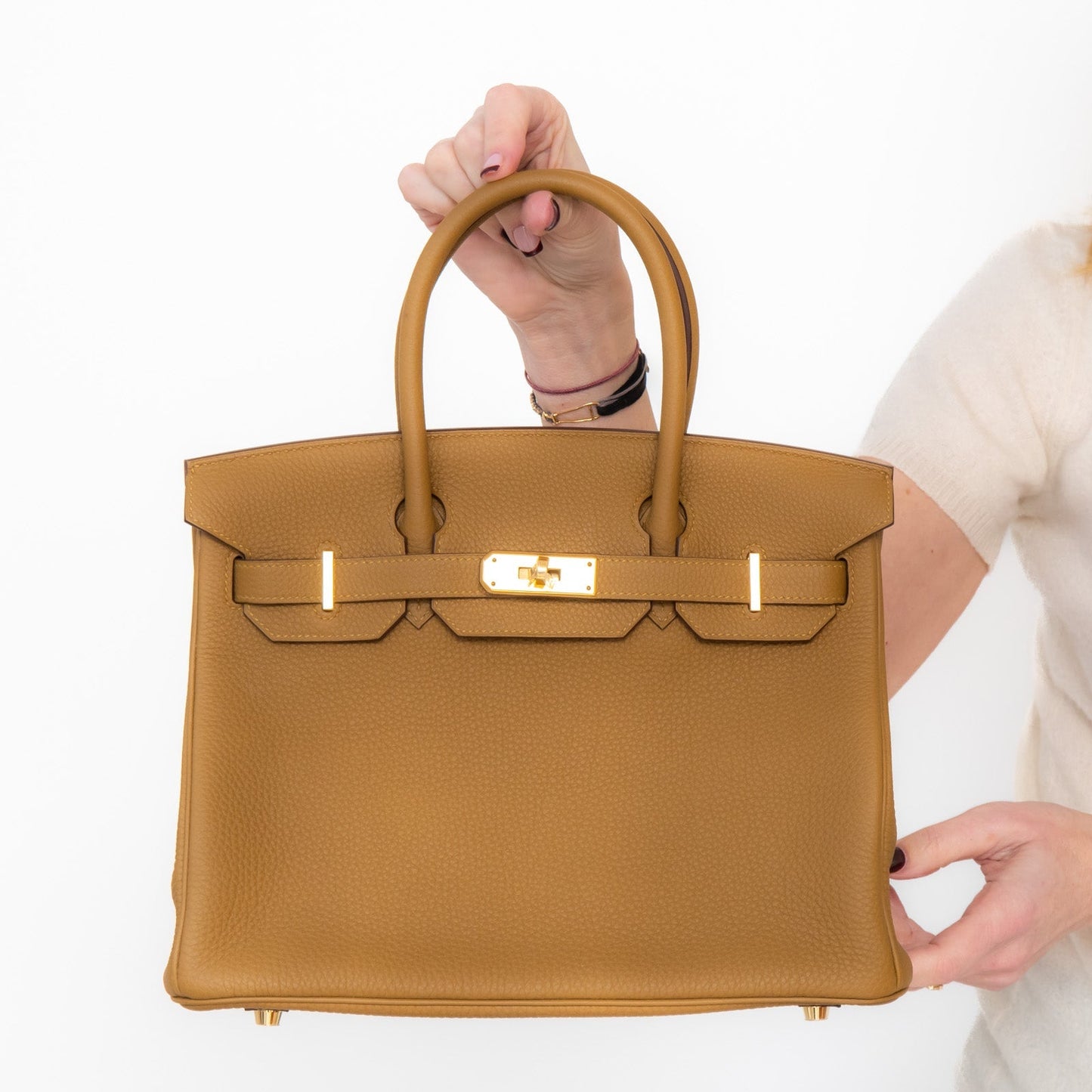 Hermes Bronze Dore Birkin 30 Bag