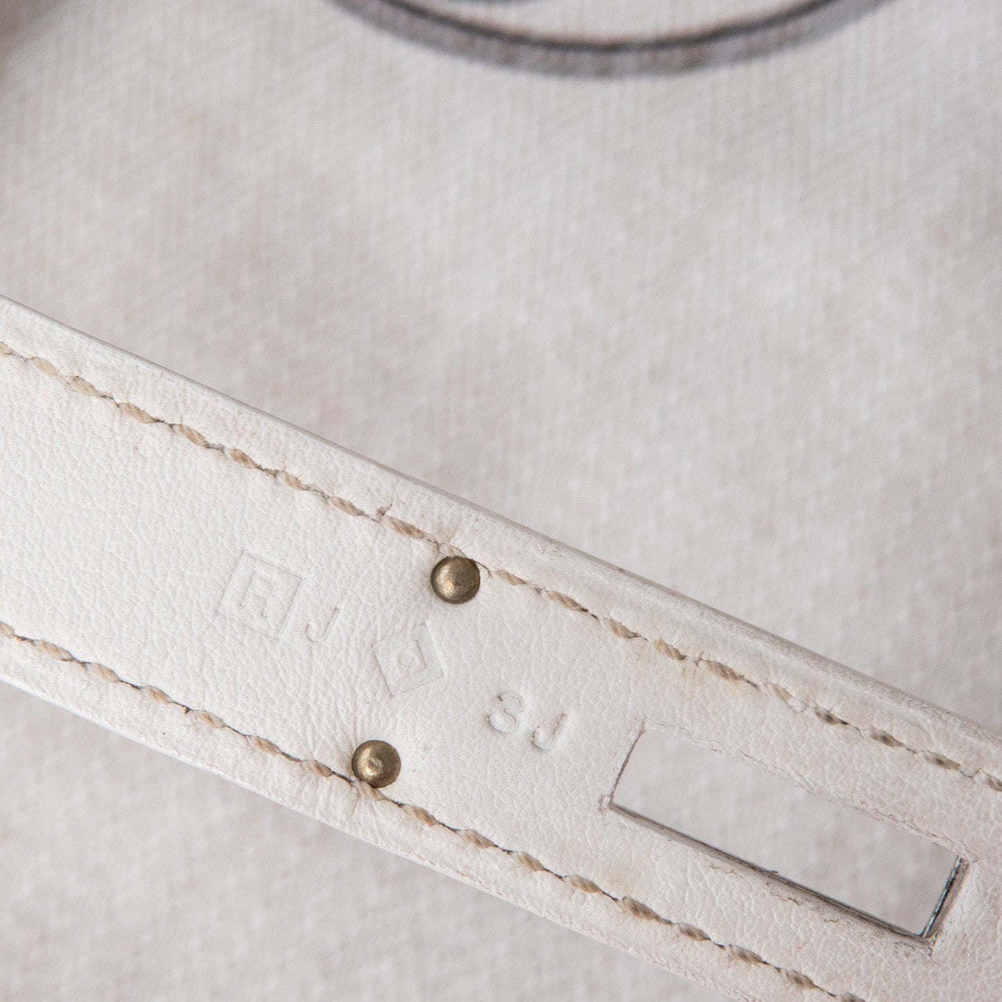 Hermes White Berline Bag