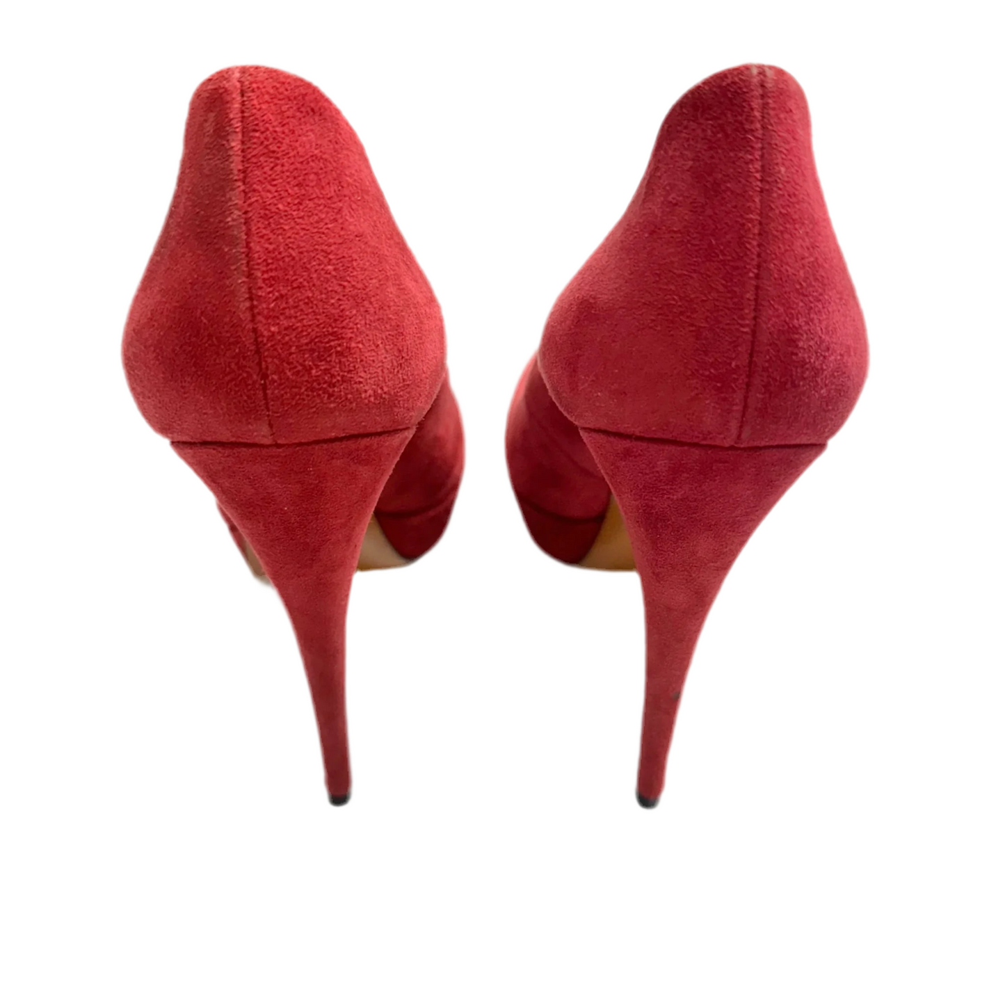 Shoes Luxury Designer By Gucci In Red, Size: 6.5