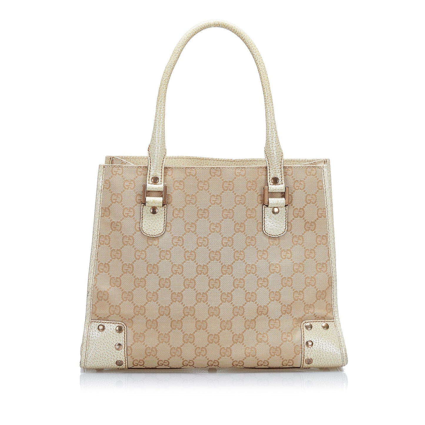 Beige Gucci GG Canvas Tote Bag