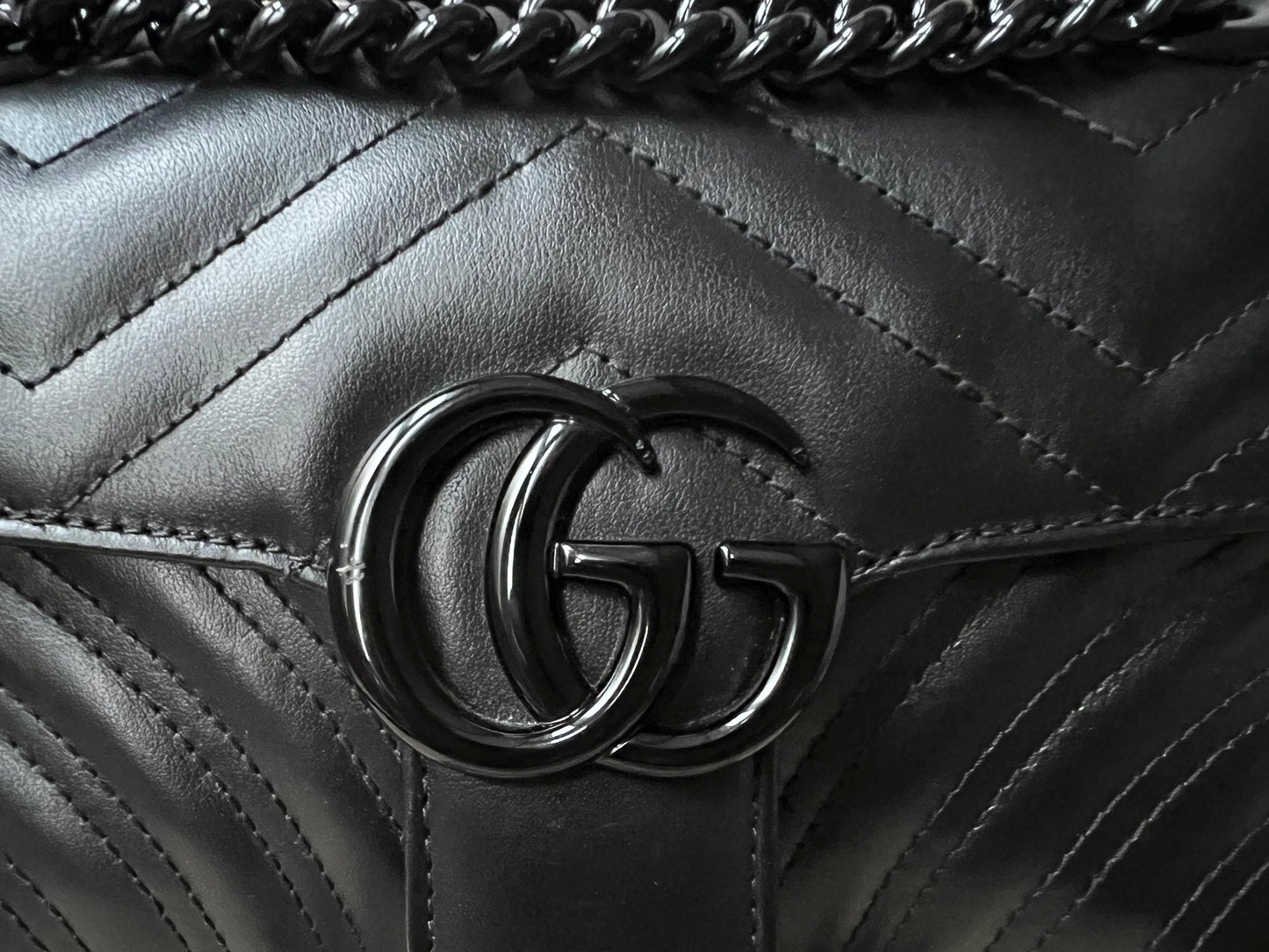 Gucci GG Black Marmont Mini Shoulder Bag