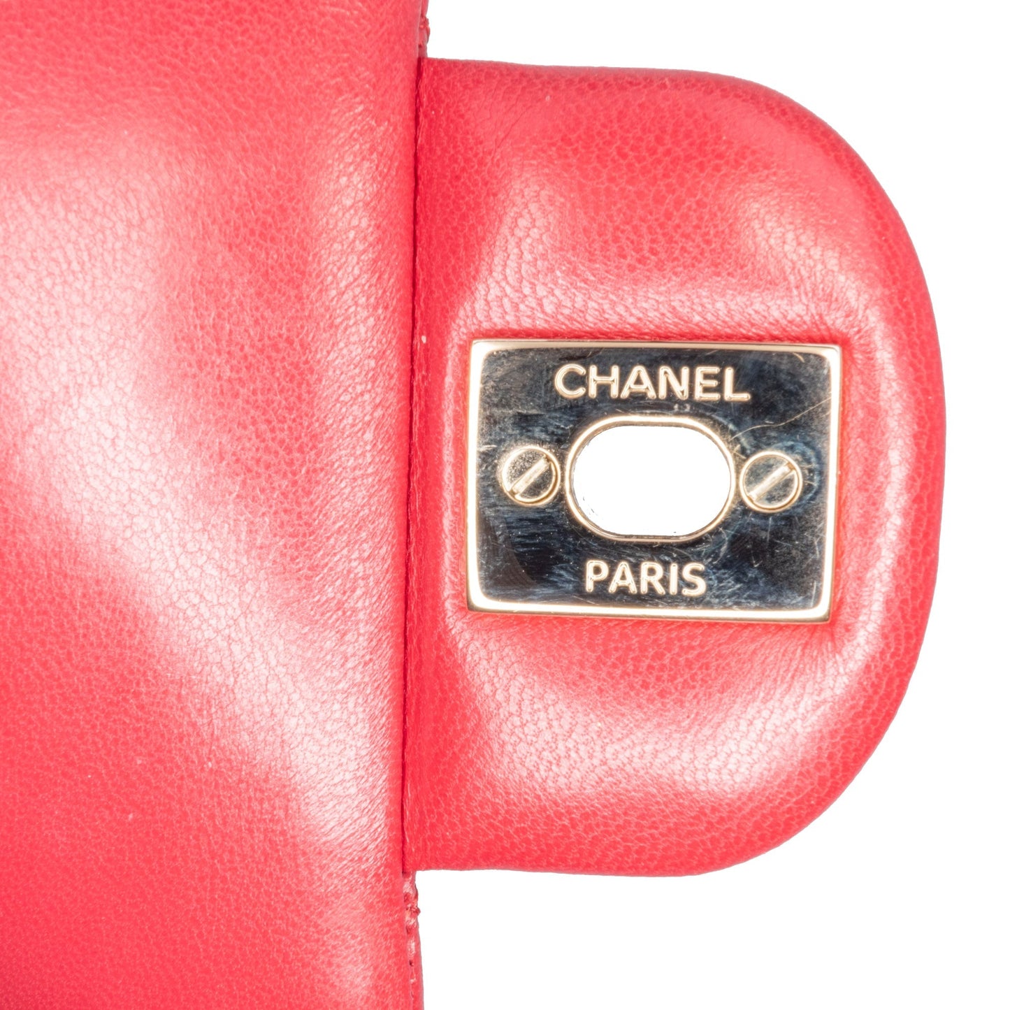 Pink Chanel Medium Classic Lambskin Double Flap Shoulder Bag