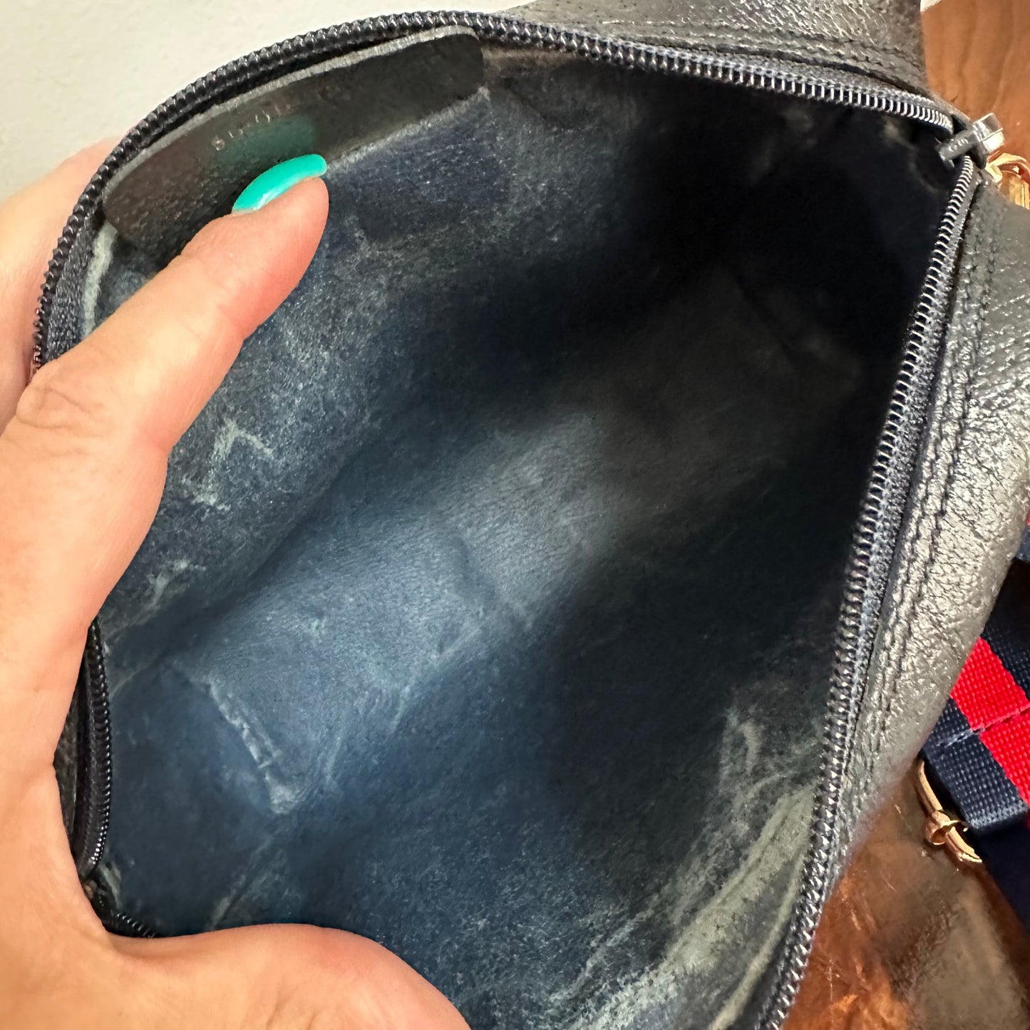 The Junco - Navy Vintage Gucci GG Crossbody