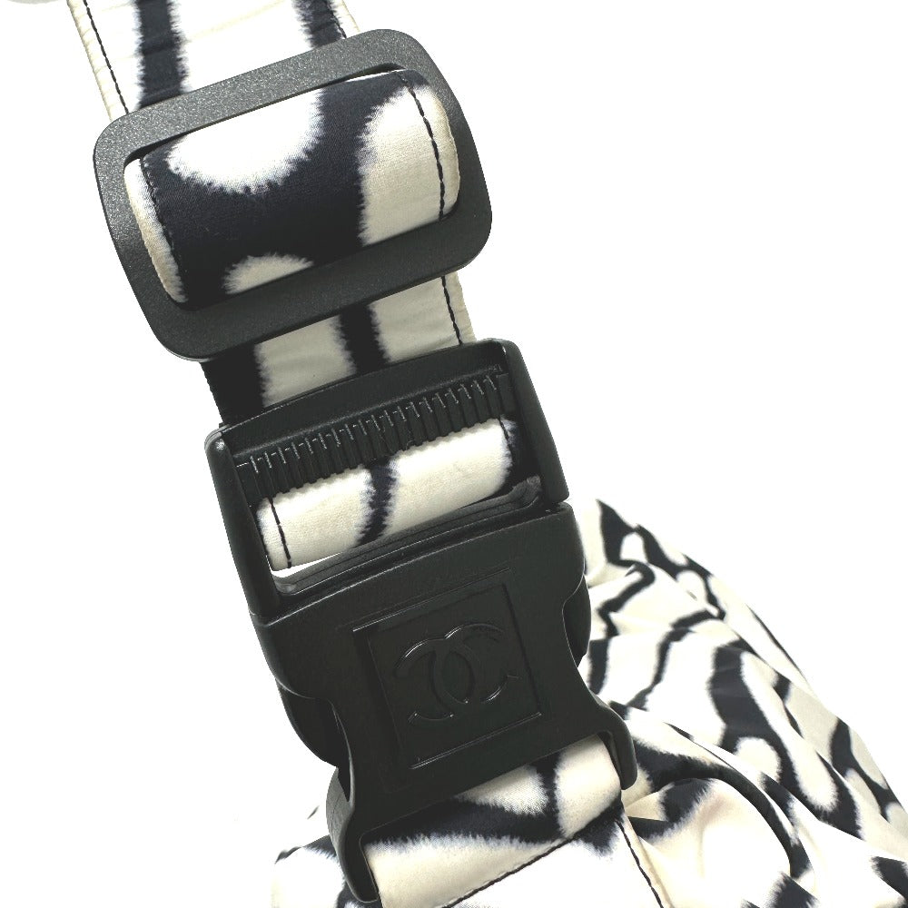 CHANEL Shoulder Bag Nylon white Sports CC COCO Mark Women Used