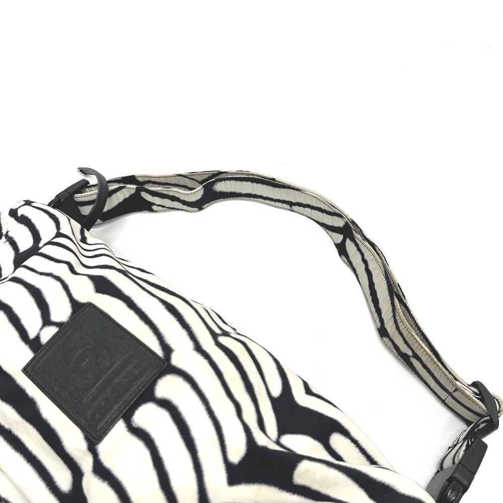 CHANEL Shoulder Bag Nylon white Sports CC COCO Mark Women Used